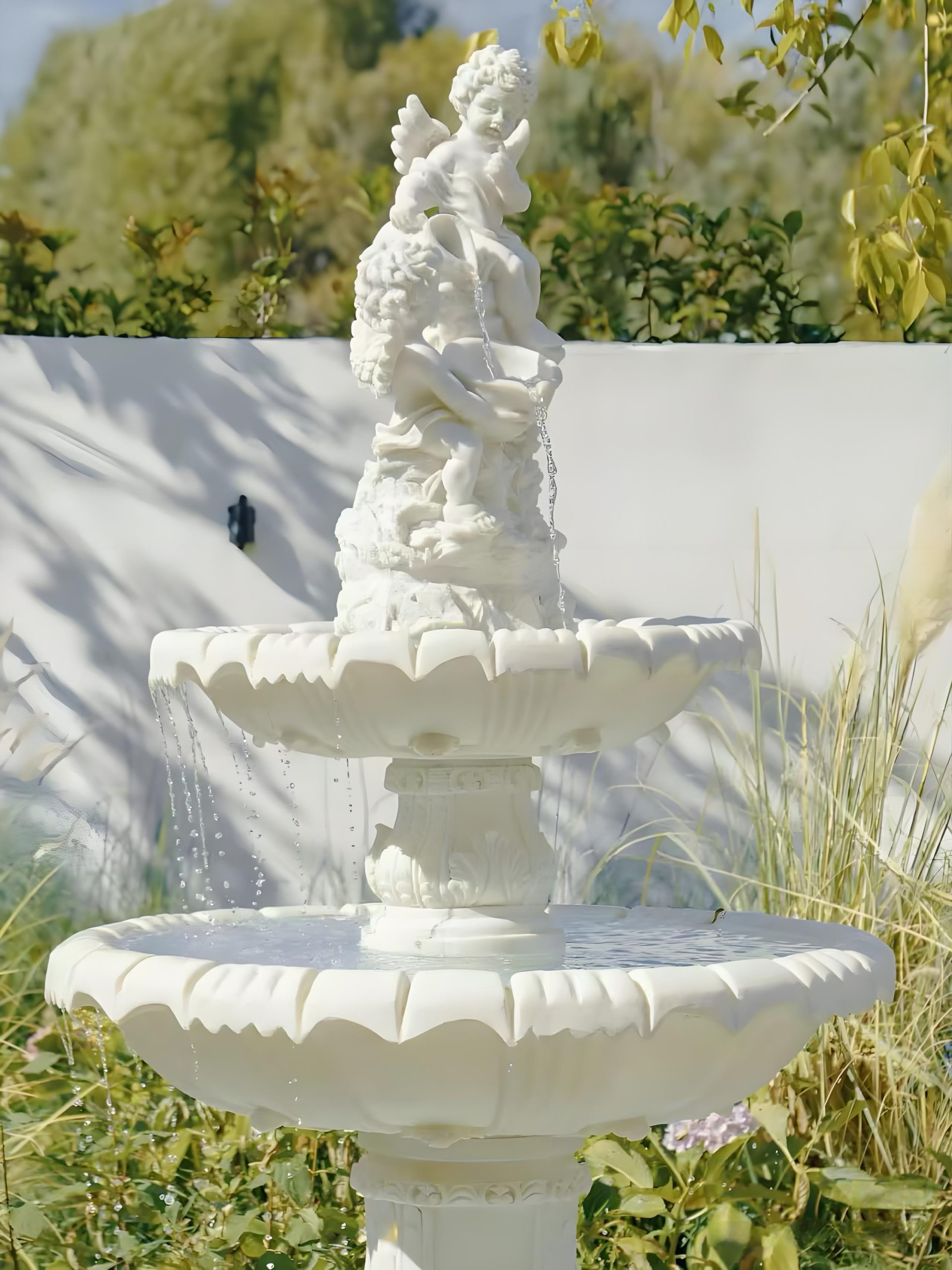 Marble landscape sculpture