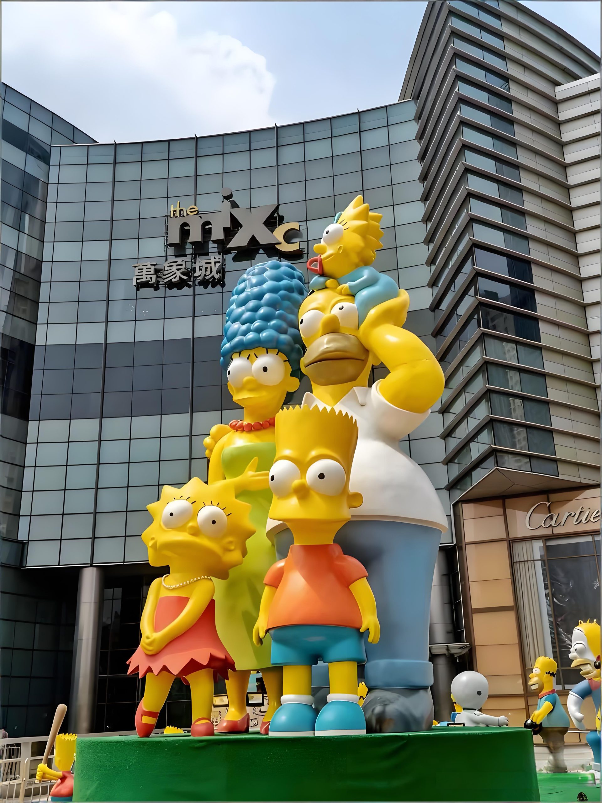 Fiberglass cartoon sculpture