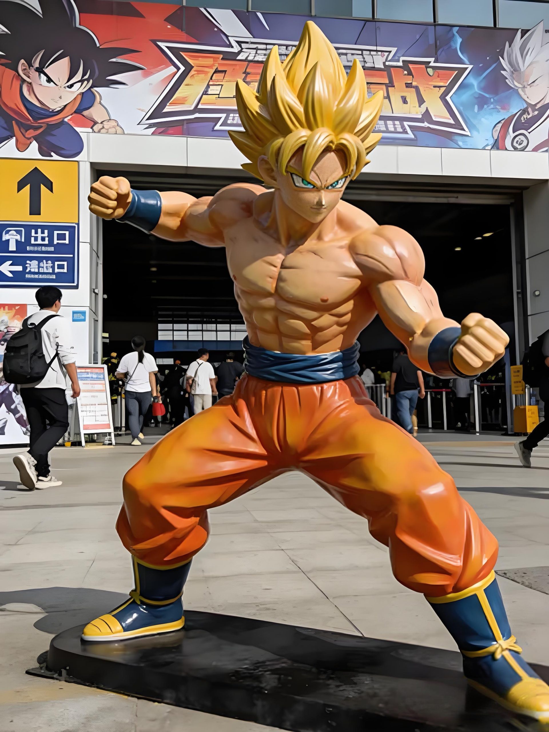 Fiberglass cartoon sculpture