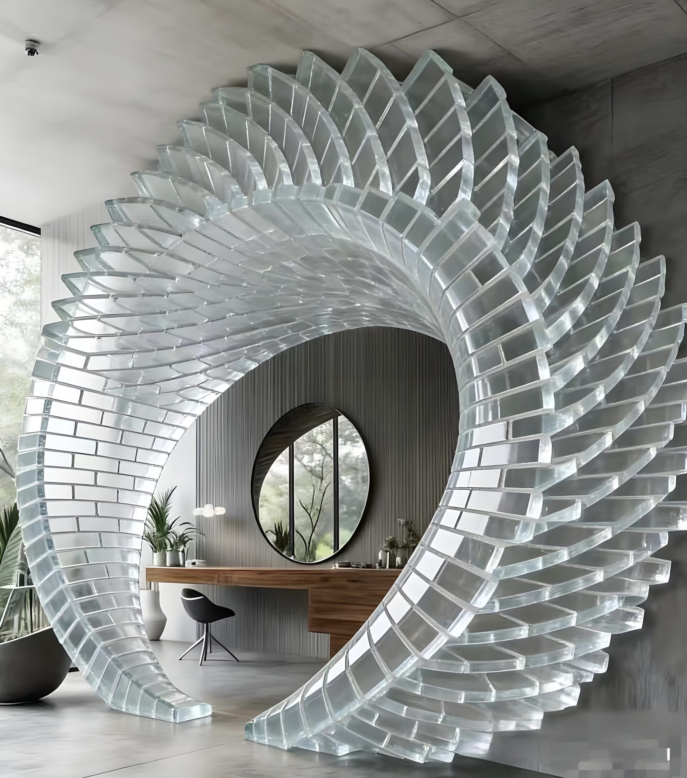 Acrylic Landscape Sculpture