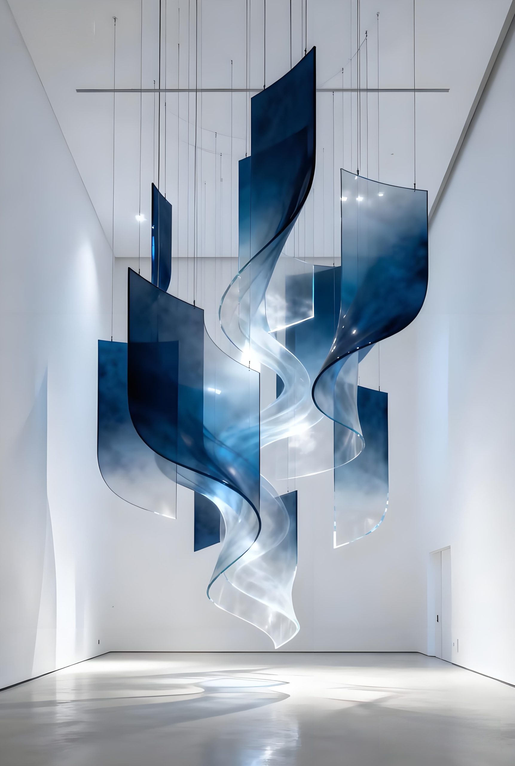 Acrylic landscape sculpture