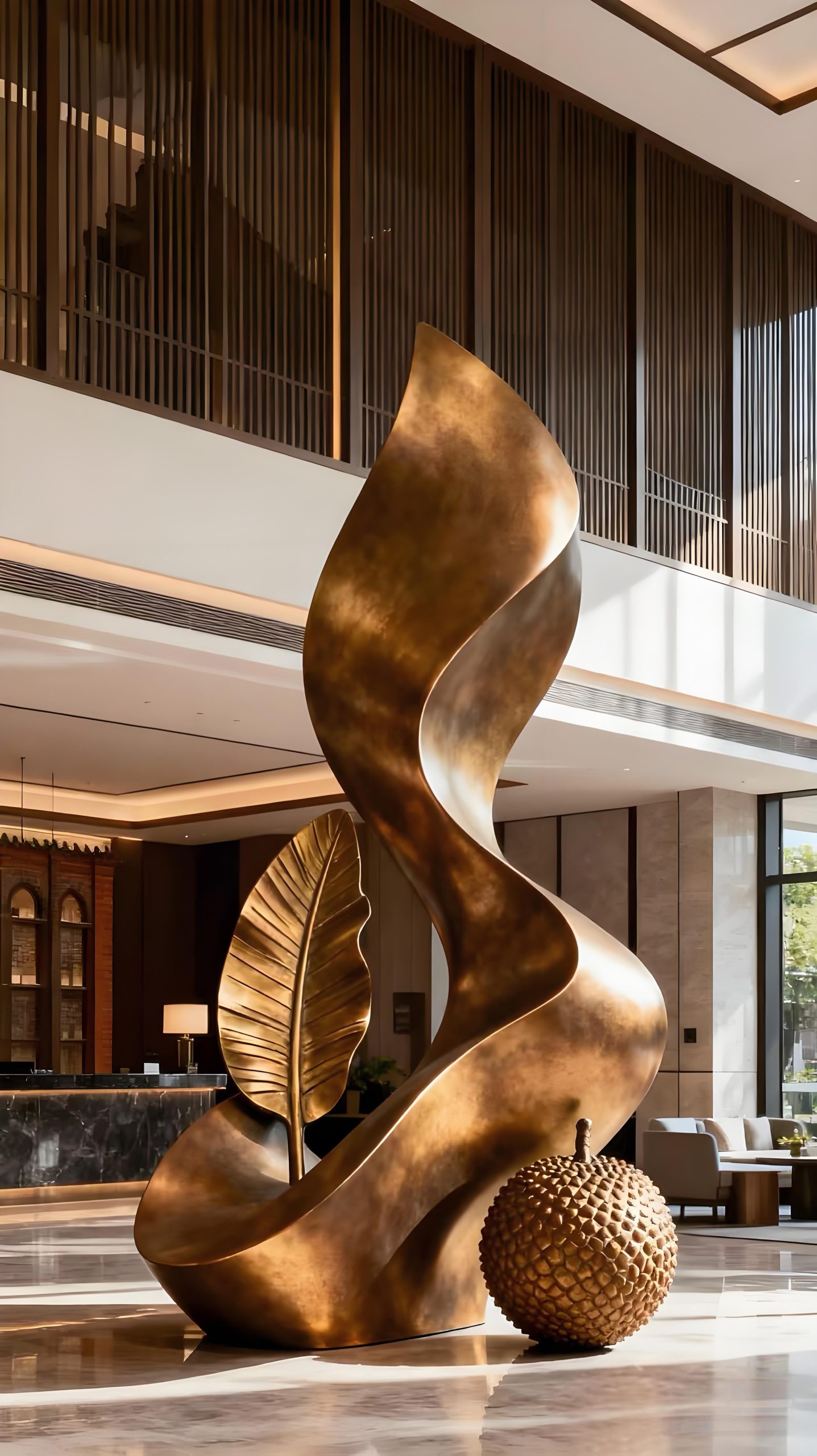 Hotel landscape sculpture