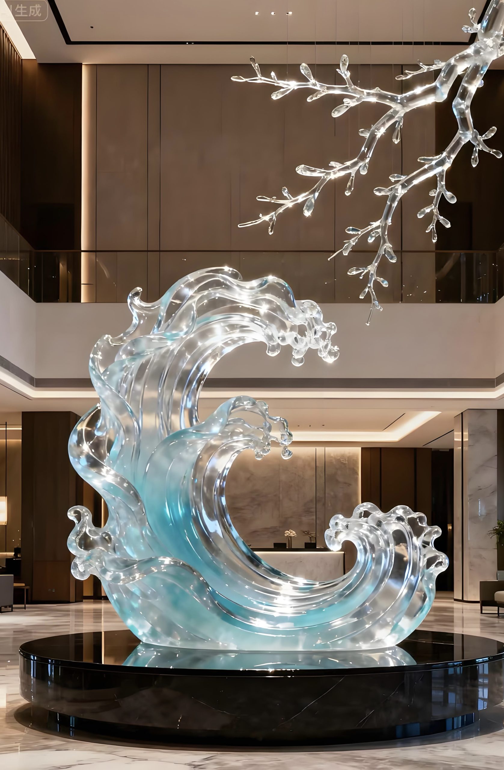 Acrylic Landscape Sculpture