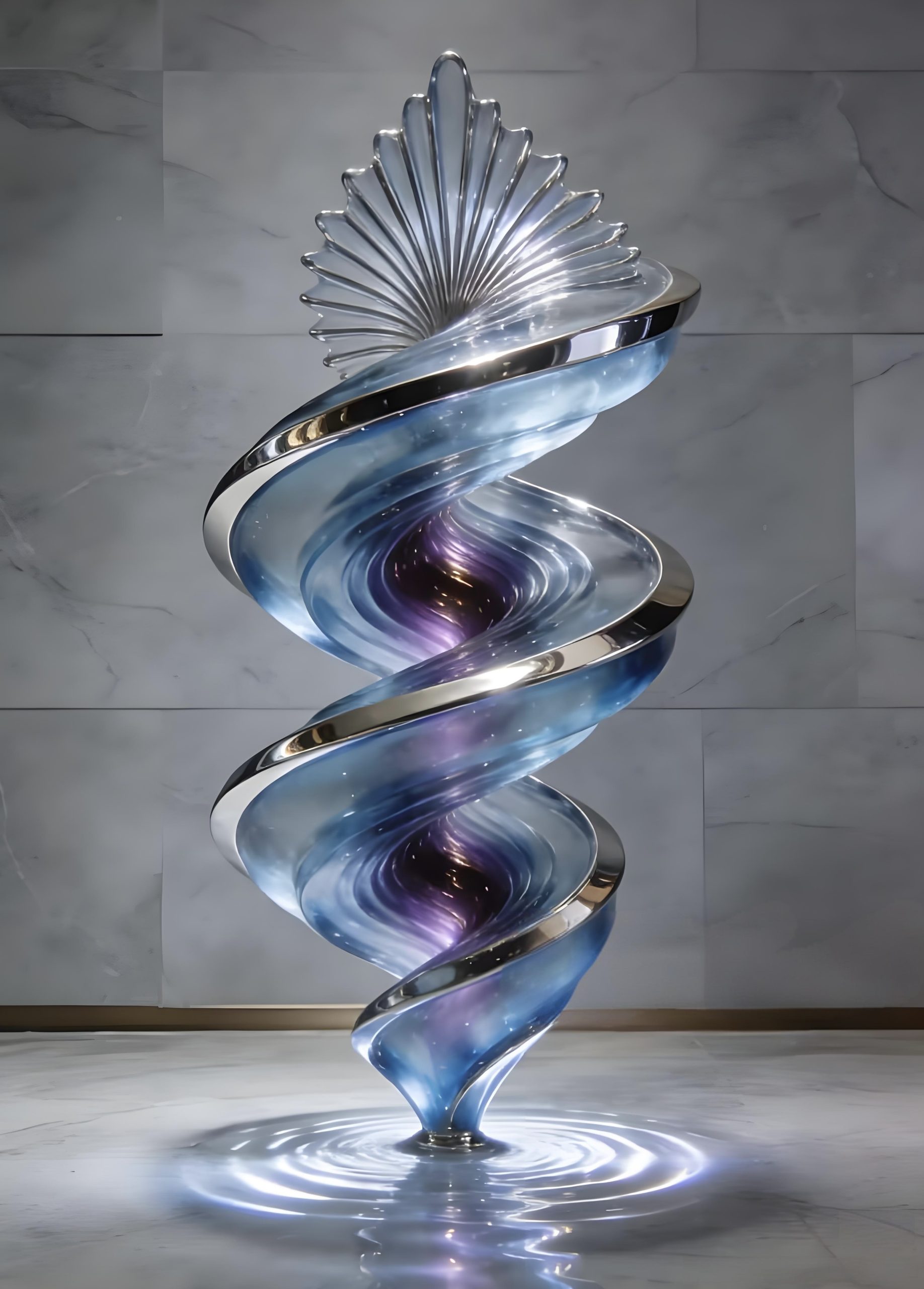 Acrylic Landscape Sculpture