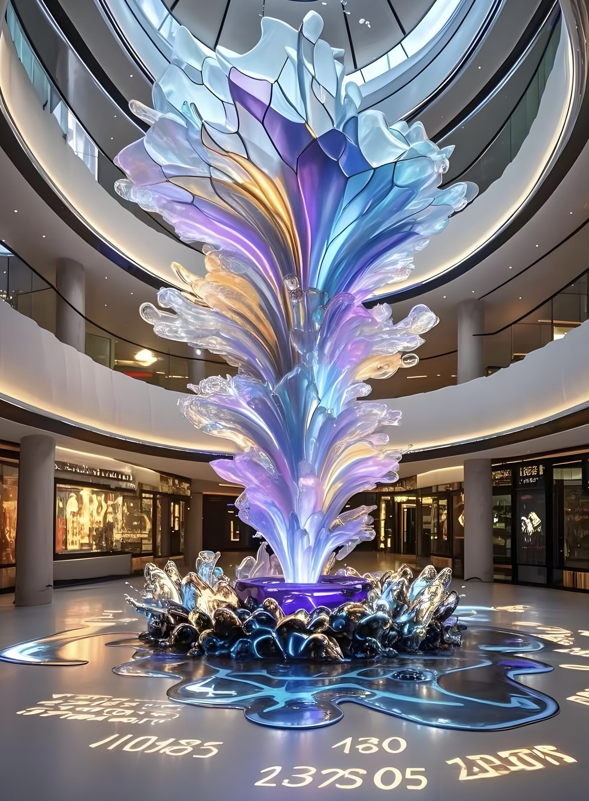 Acrylic Landscape Sculpture