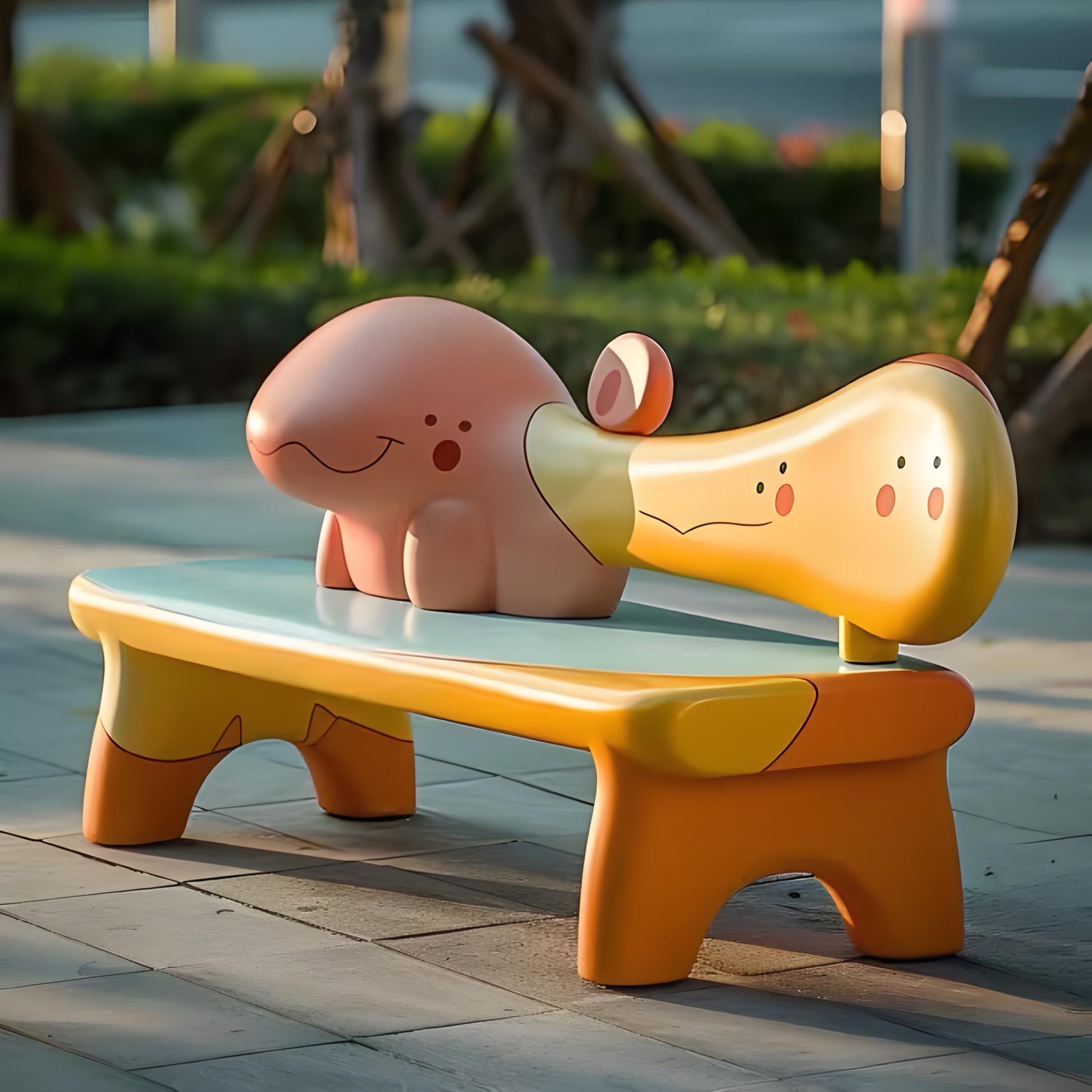 Cartoon Landscape Sculpture