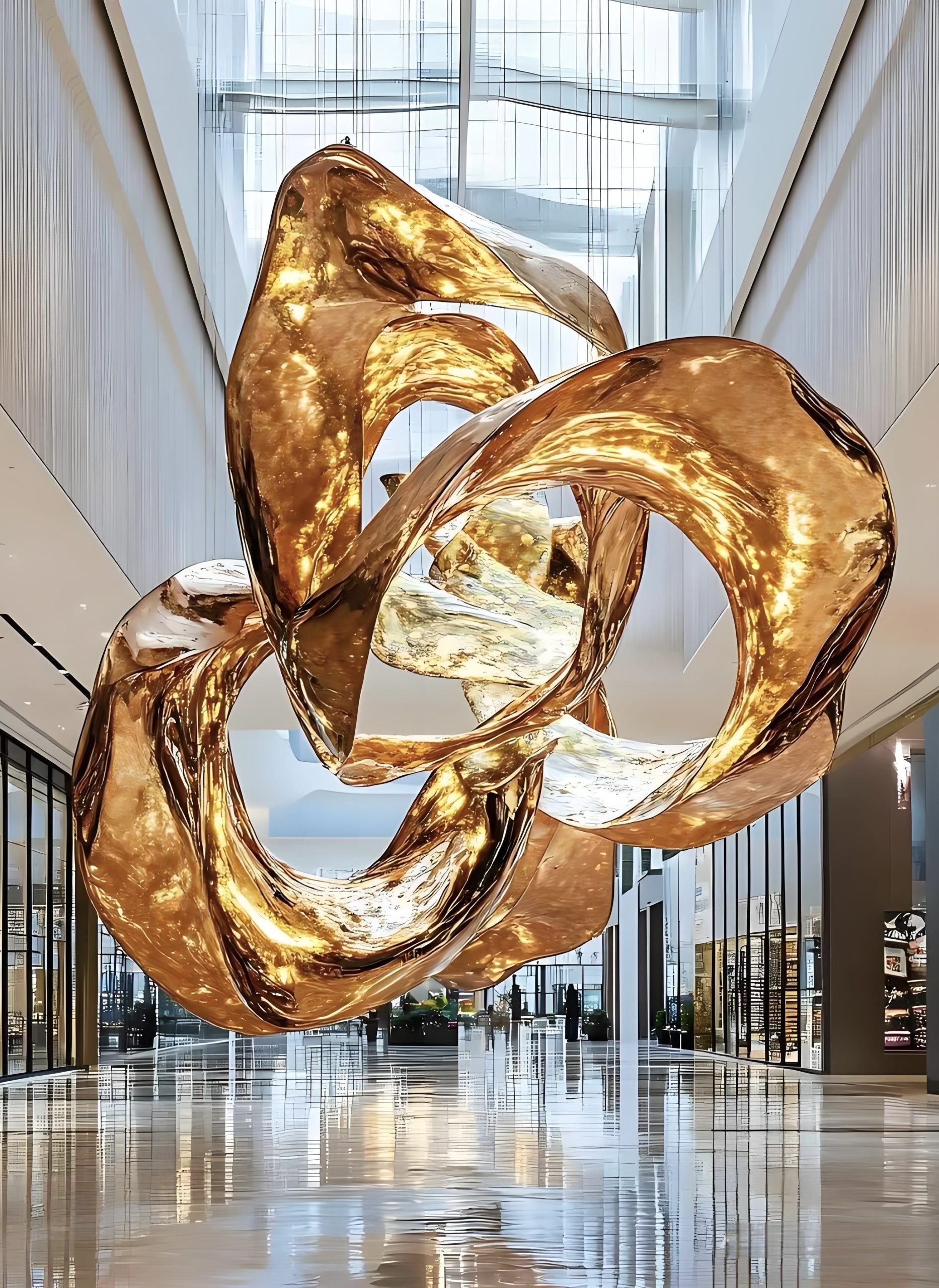 Acrylic landscape sculpture