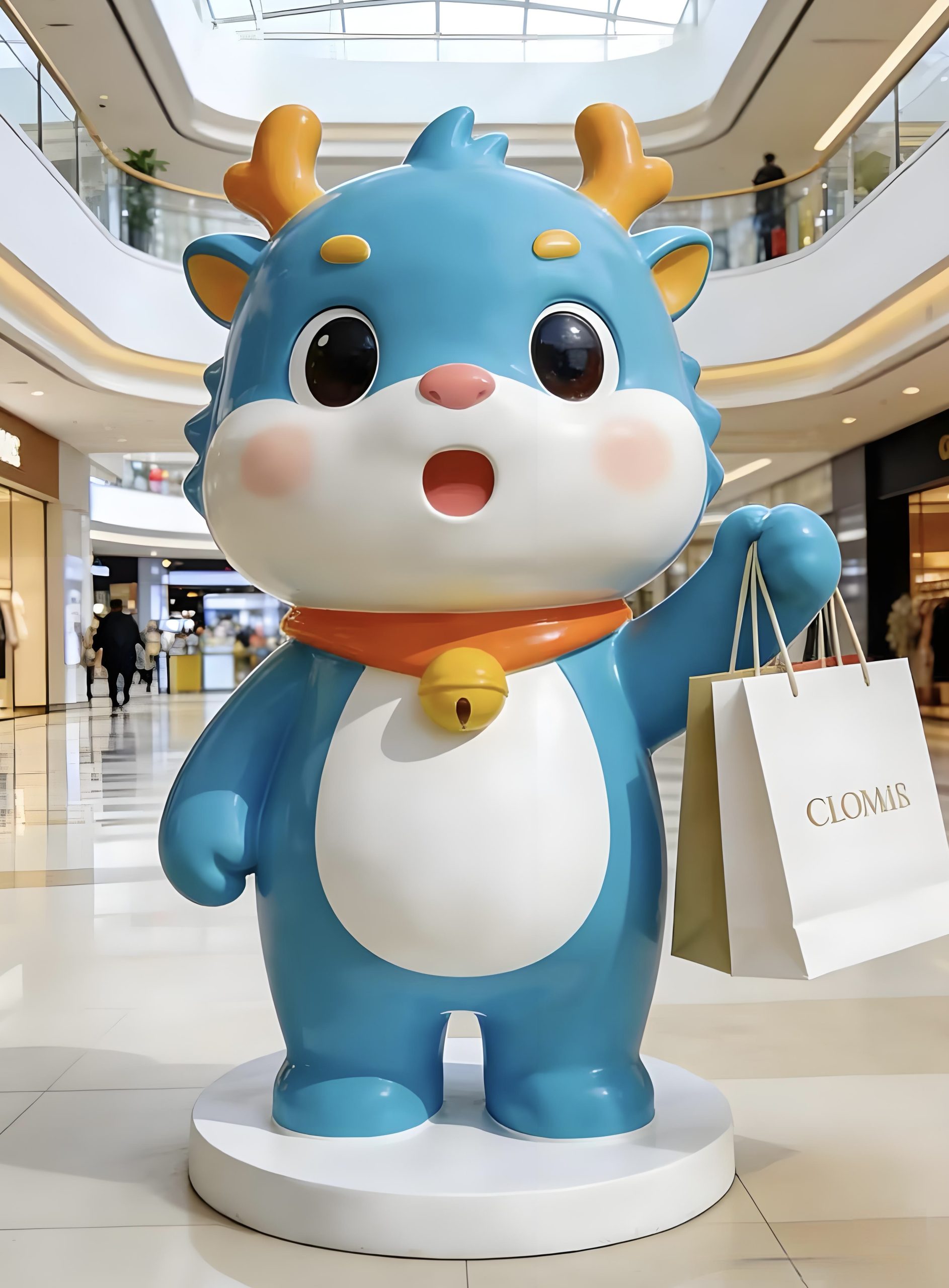 Fiberglass cartoon sculpture