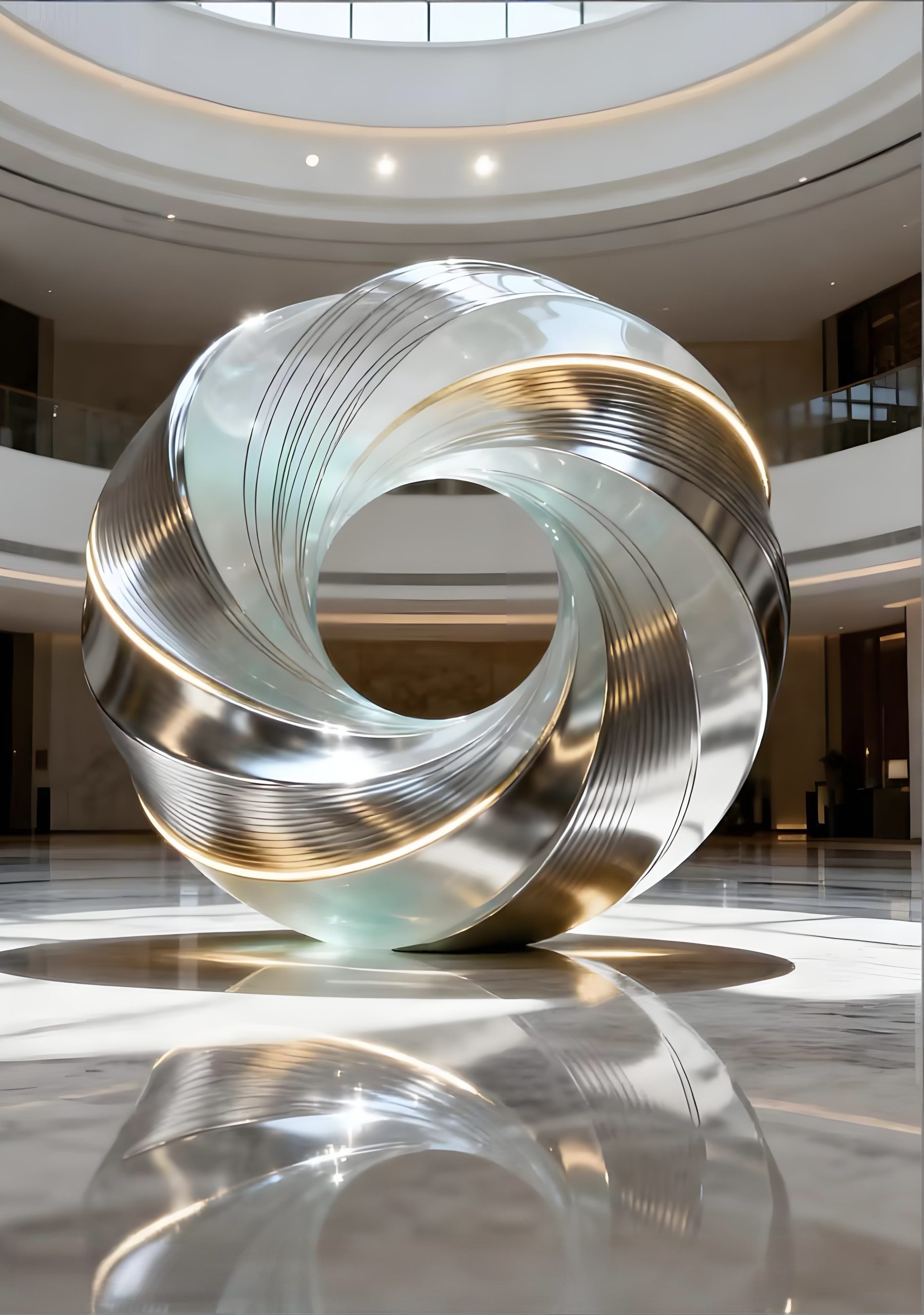 Acrylic landscape sculpture