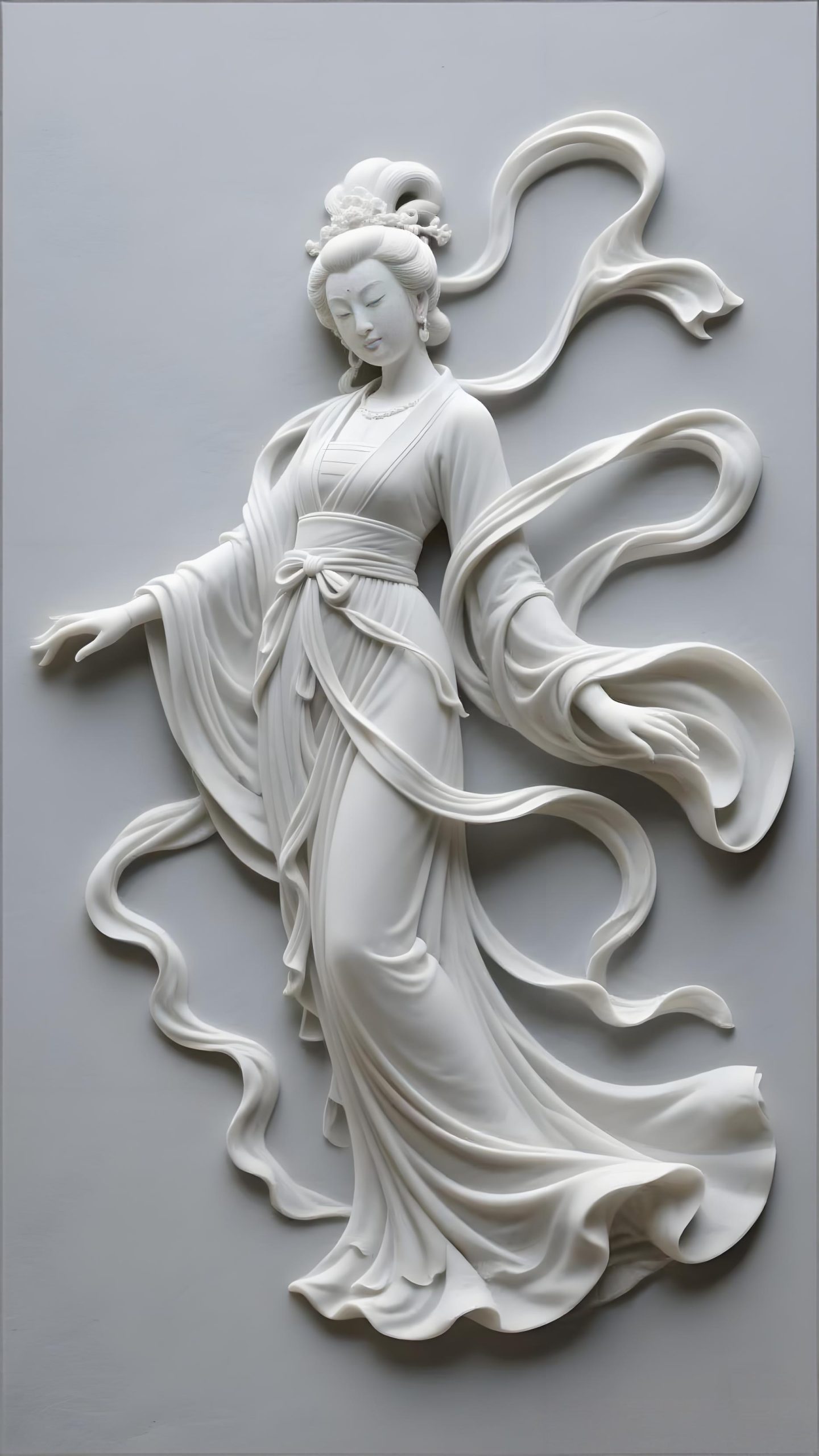 Chinese-style Court Ladies Relief