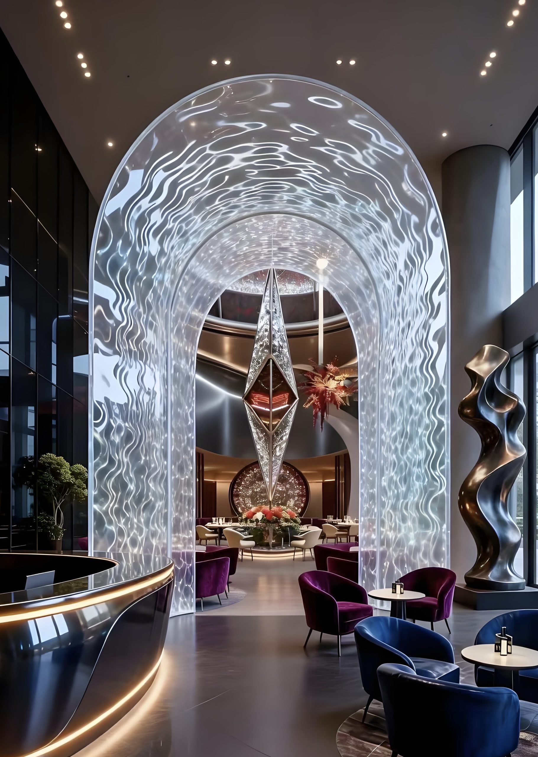 Acrylic Landscape Sculpture