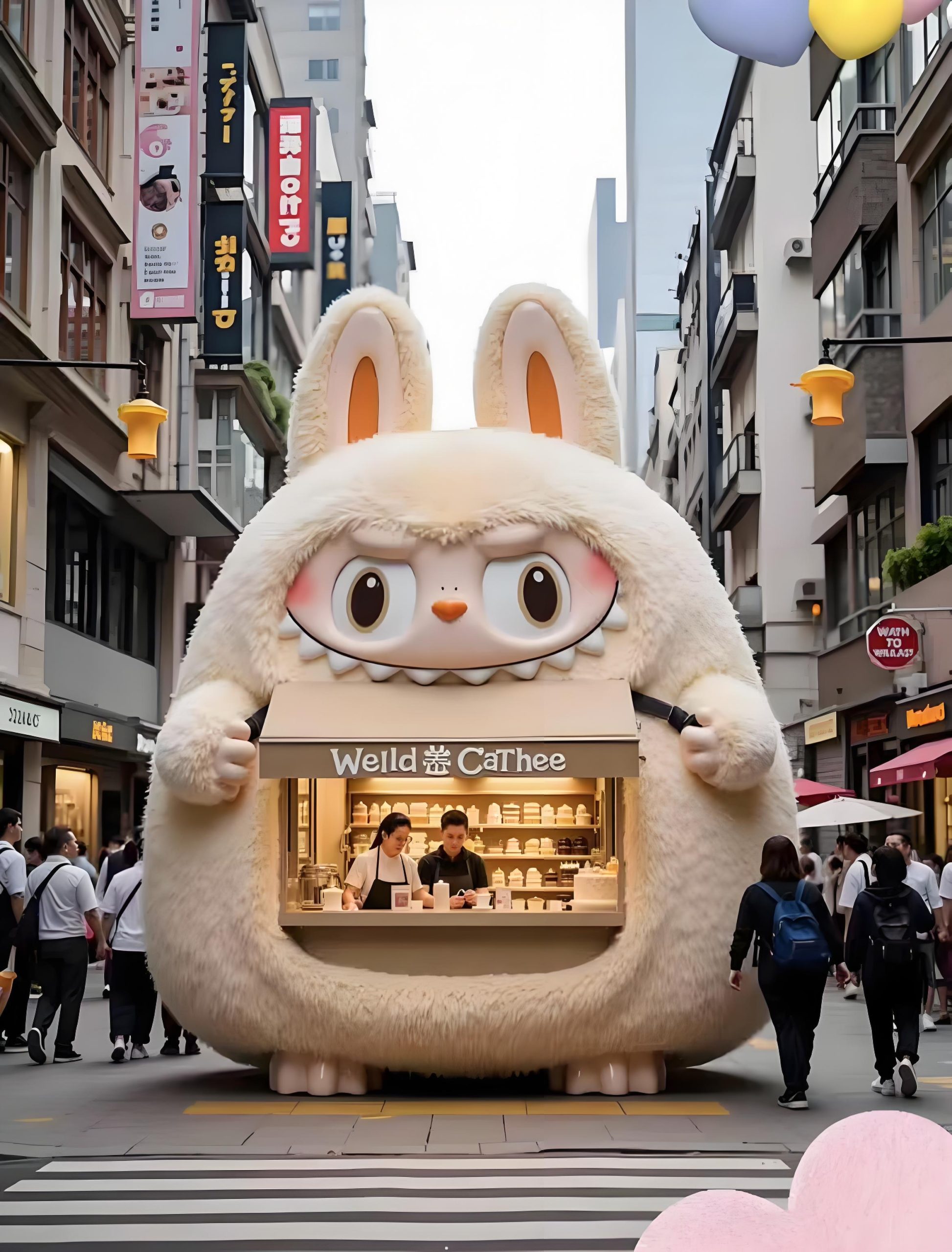 Fiberglass cartoon sculpture