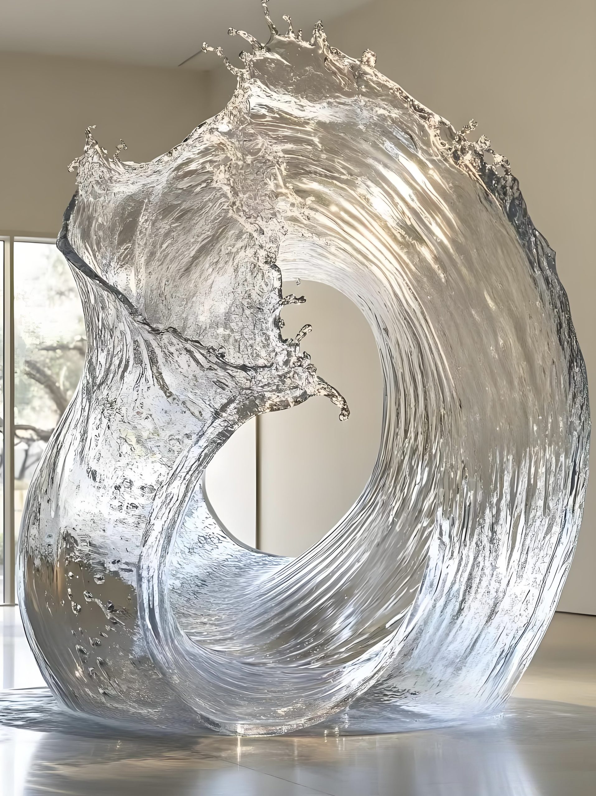 Acrylic Landscape Sculpture