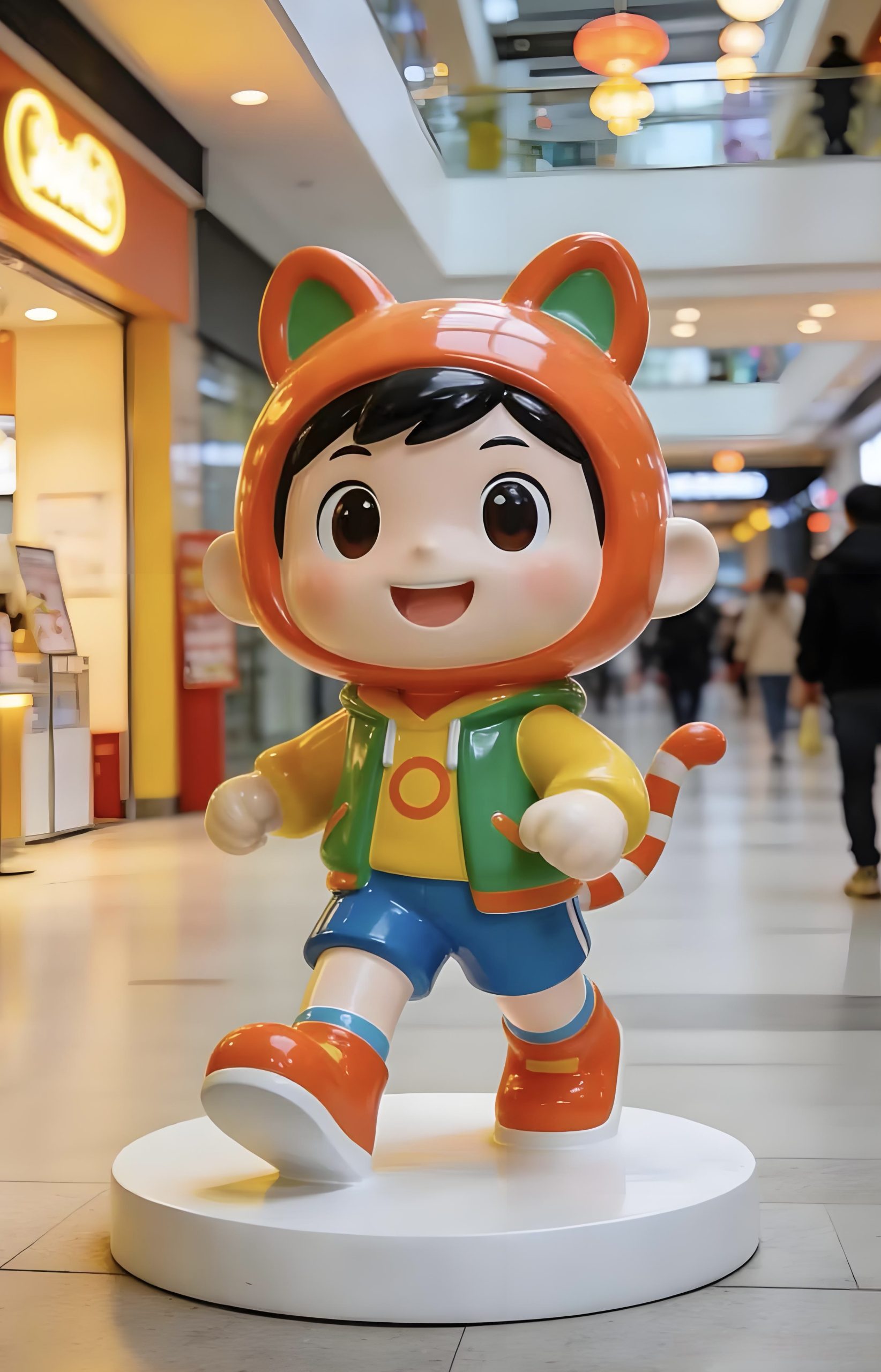 Fiberglass cartoon sculpture