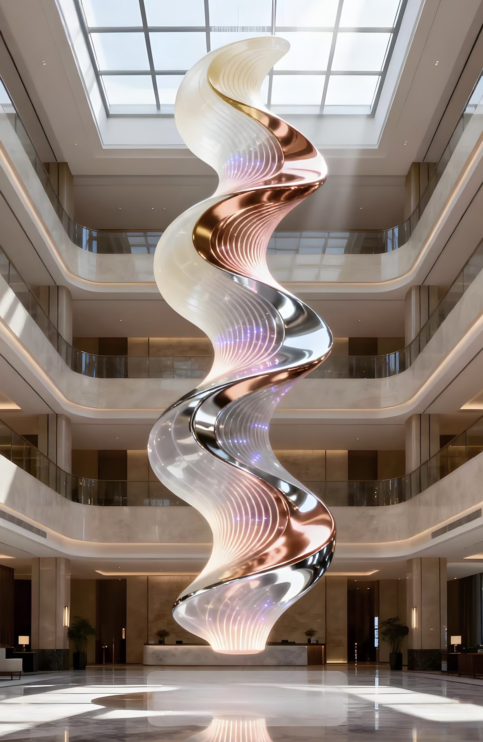 Acrylic Landscape Sculpture