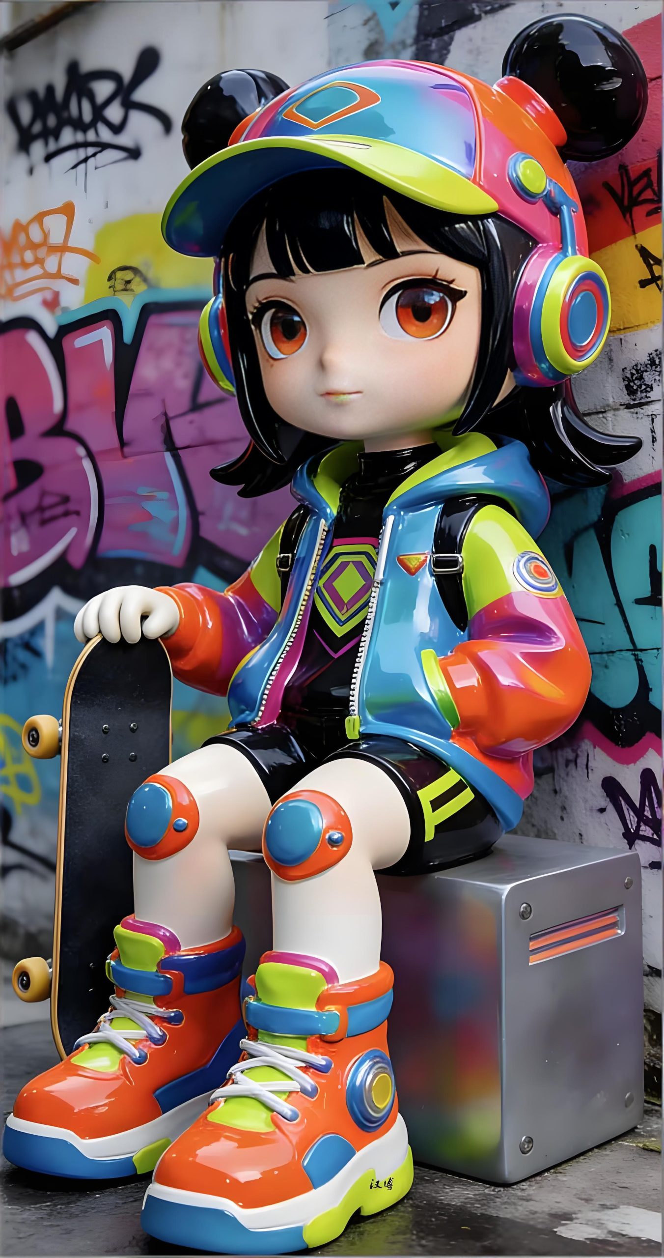 Fiberglass cartoon sculpture