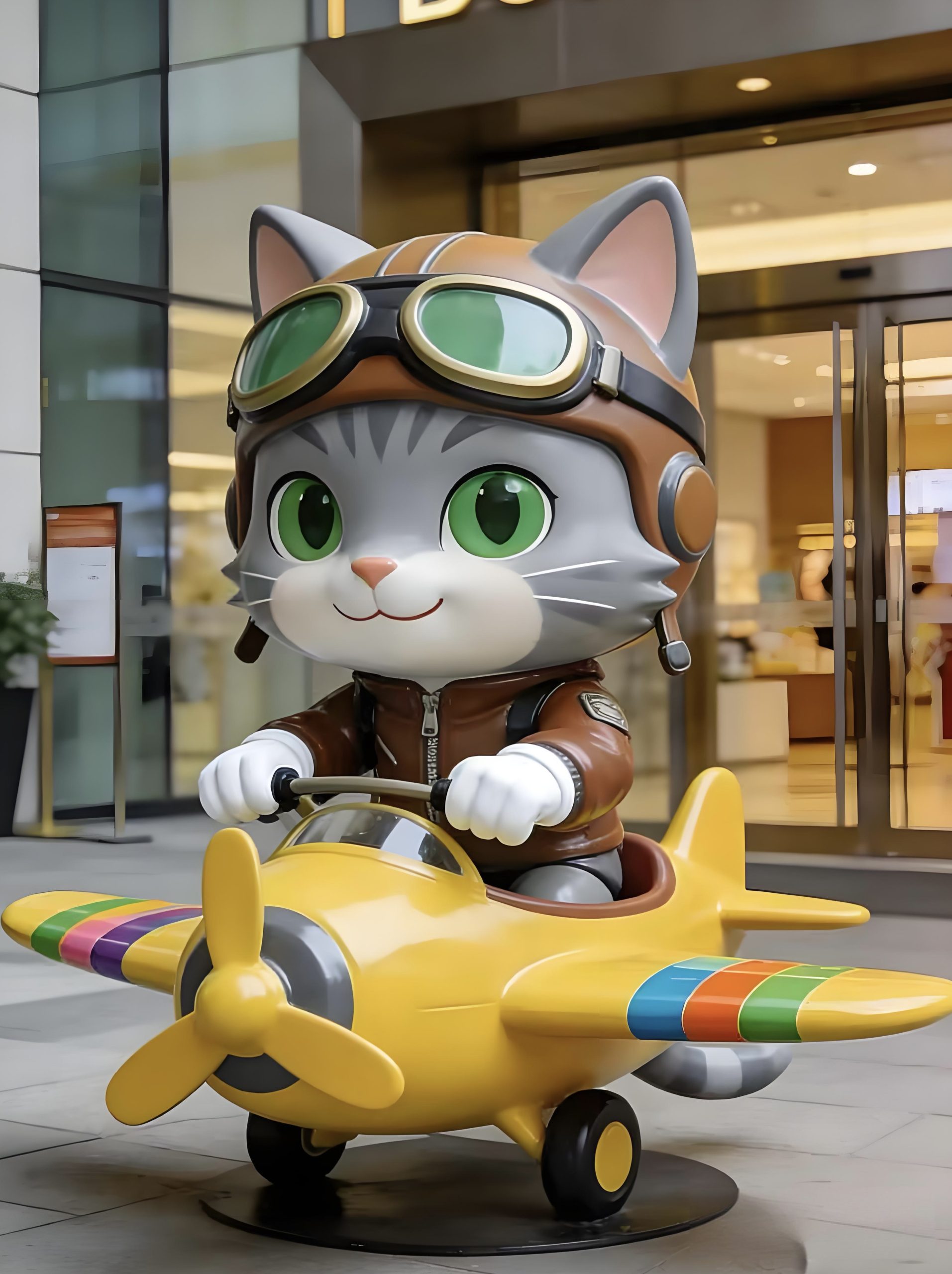 Fiberglass cartoon sculpture