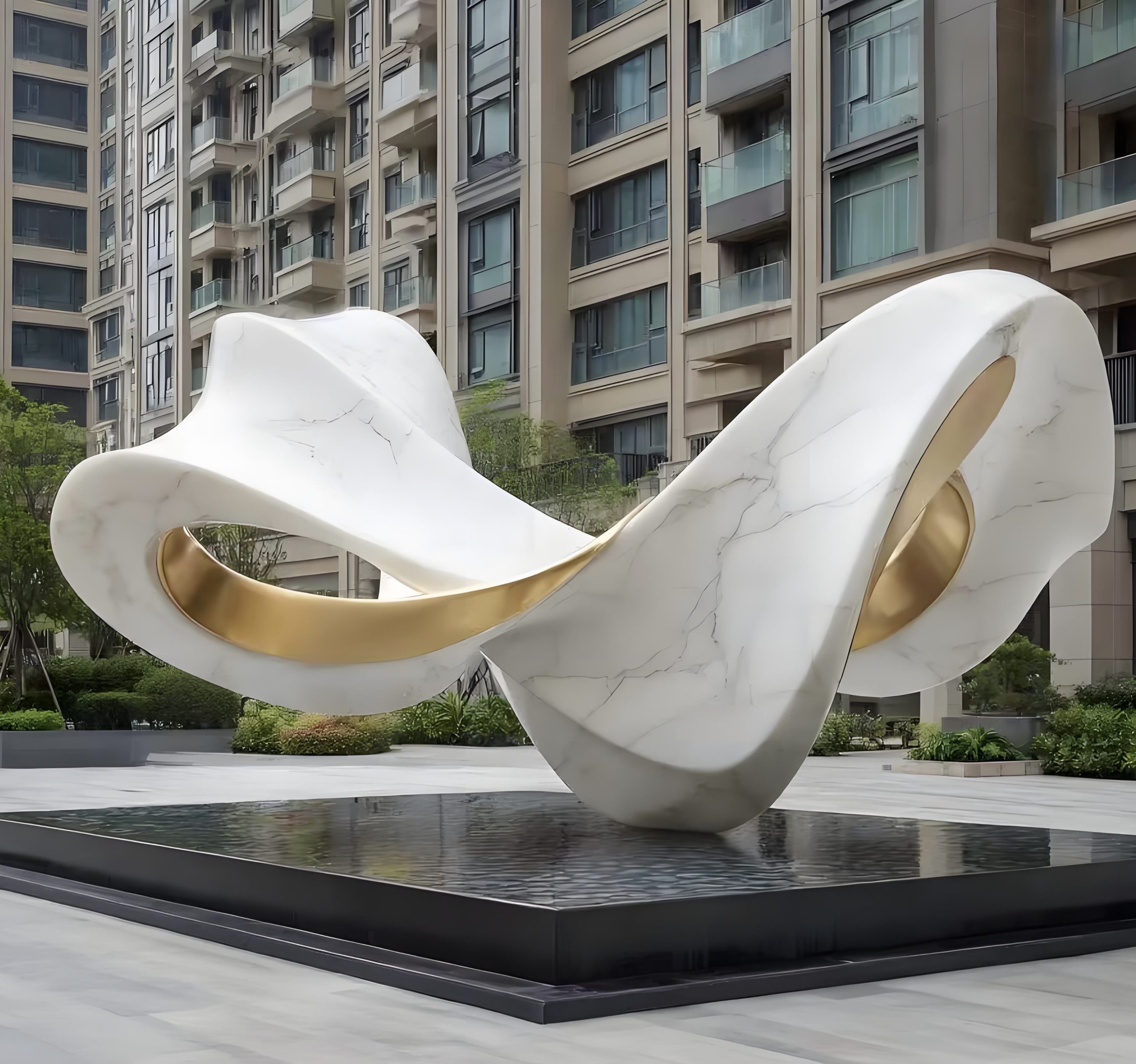 Marble Landscape Sculpture