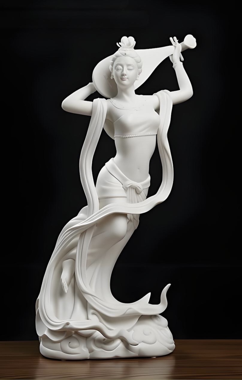 Chinese-style Court Ladies Sculpture