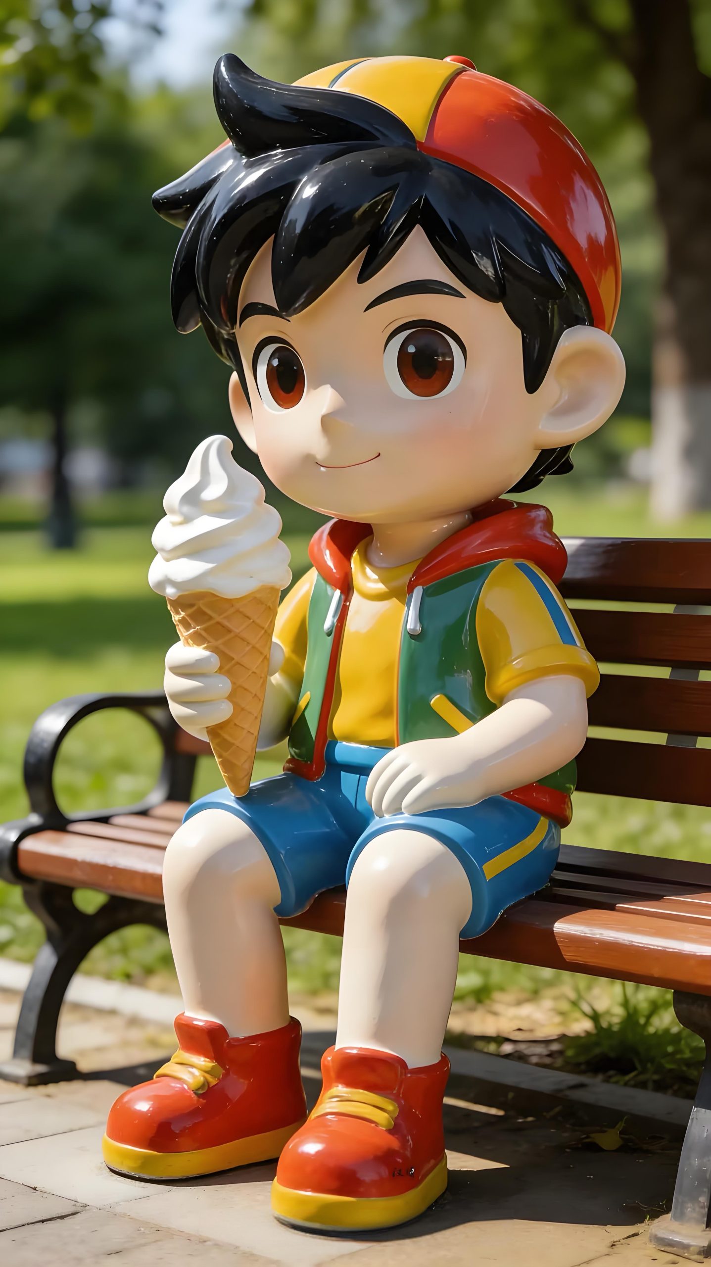 Fiberglass cartoon sculpture