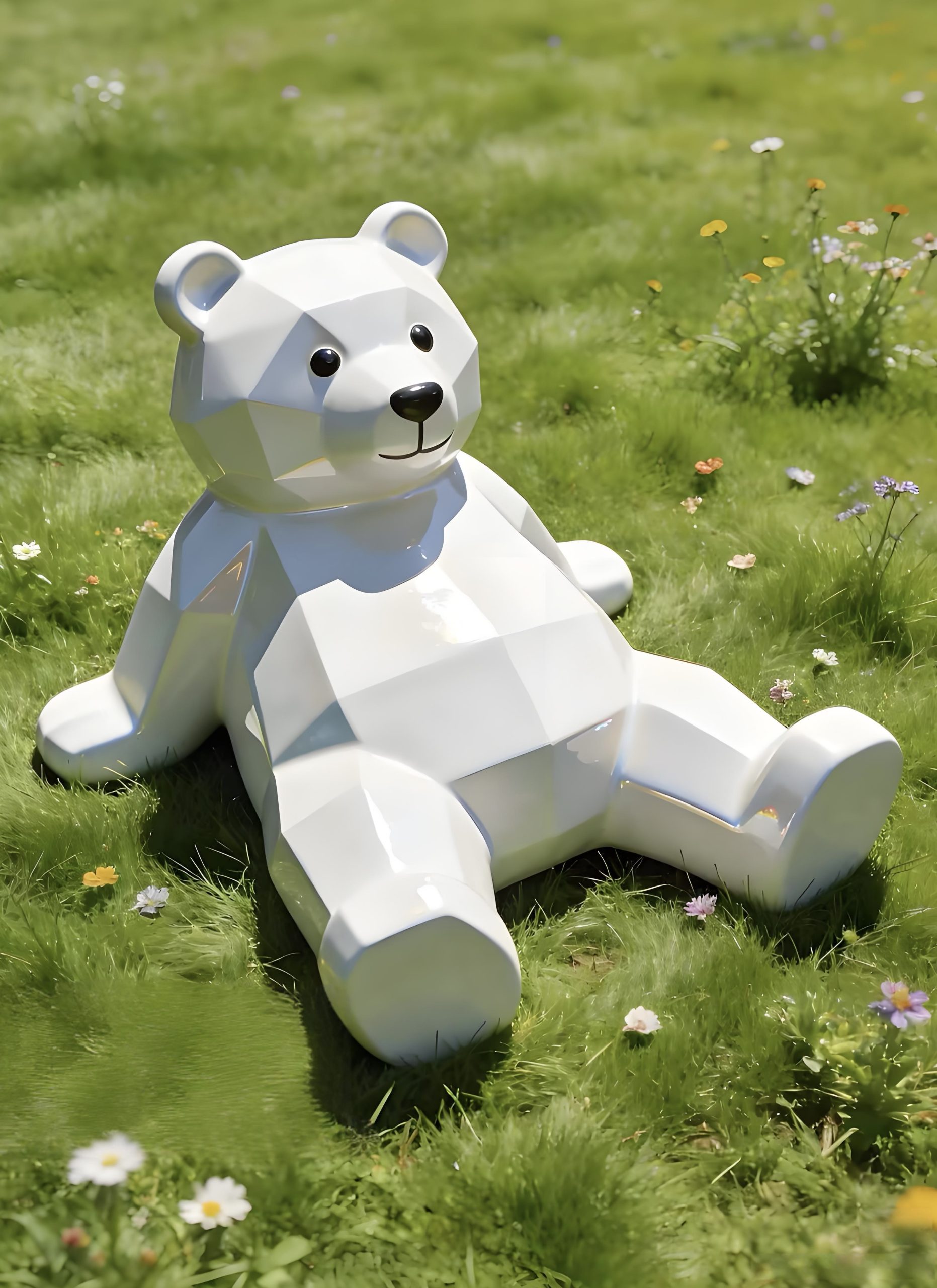 Stainless steel cartoon sculpture