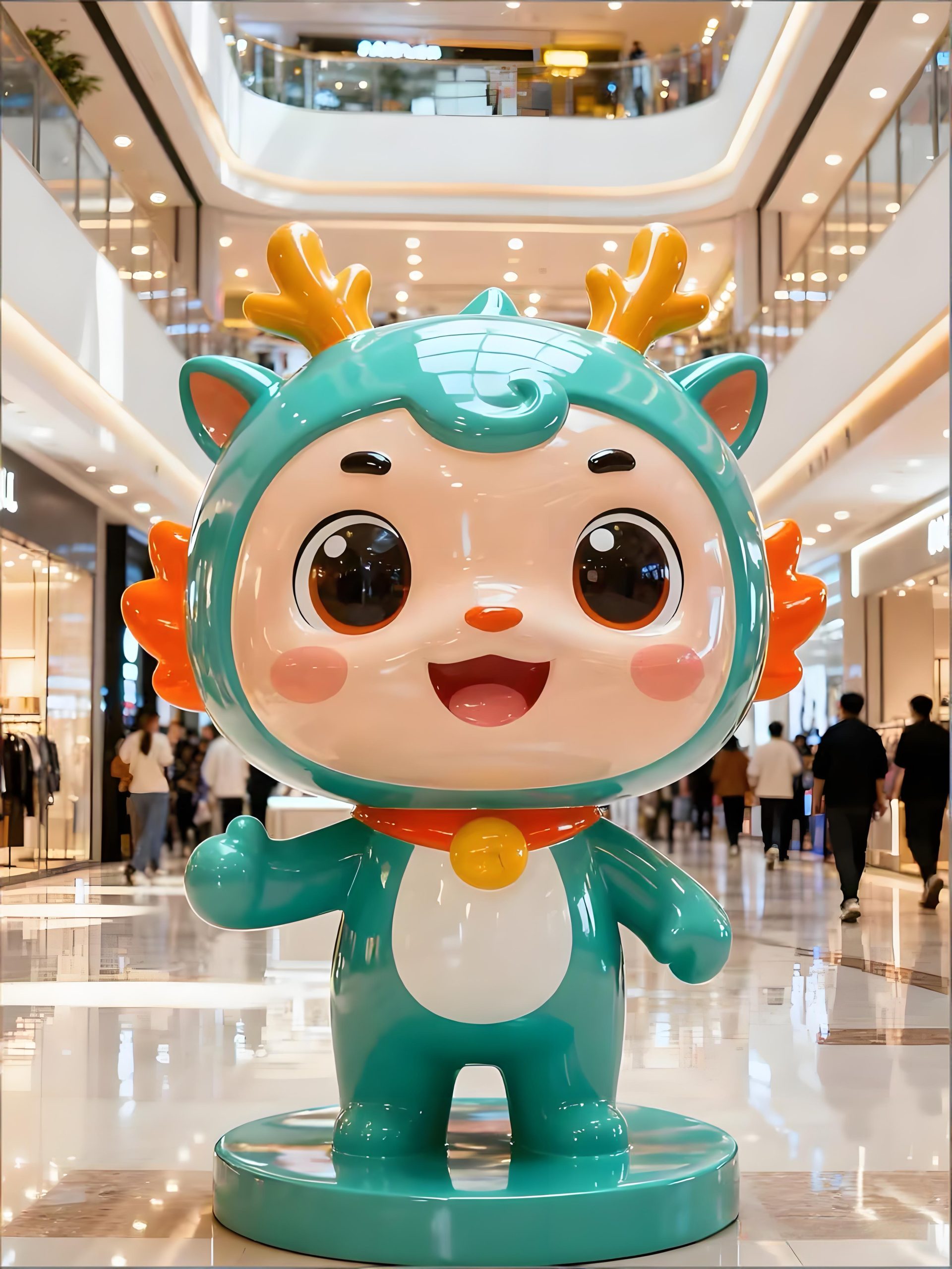 Stainless steel cartoon sculpture