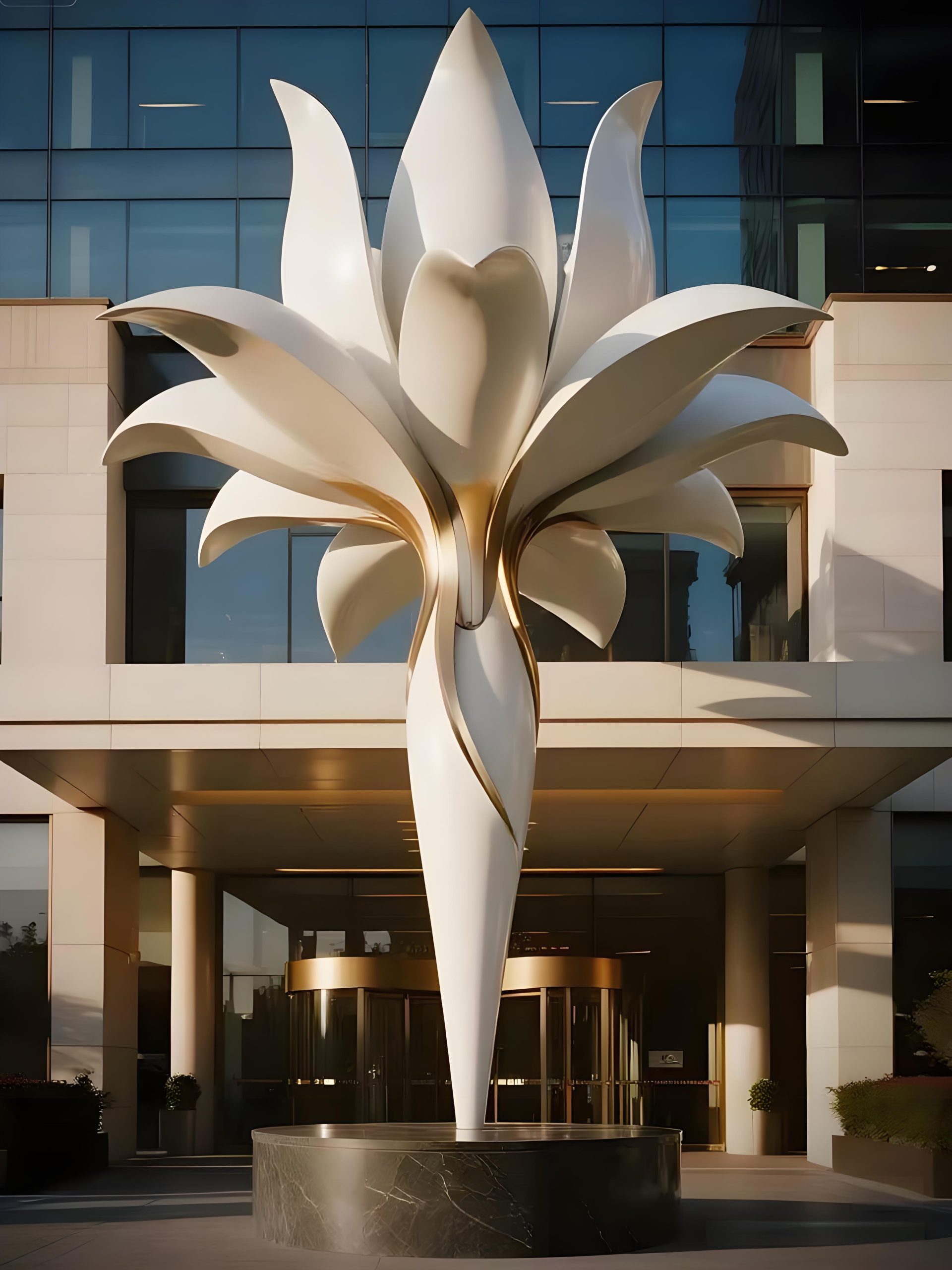 Hotel landscape sculpture