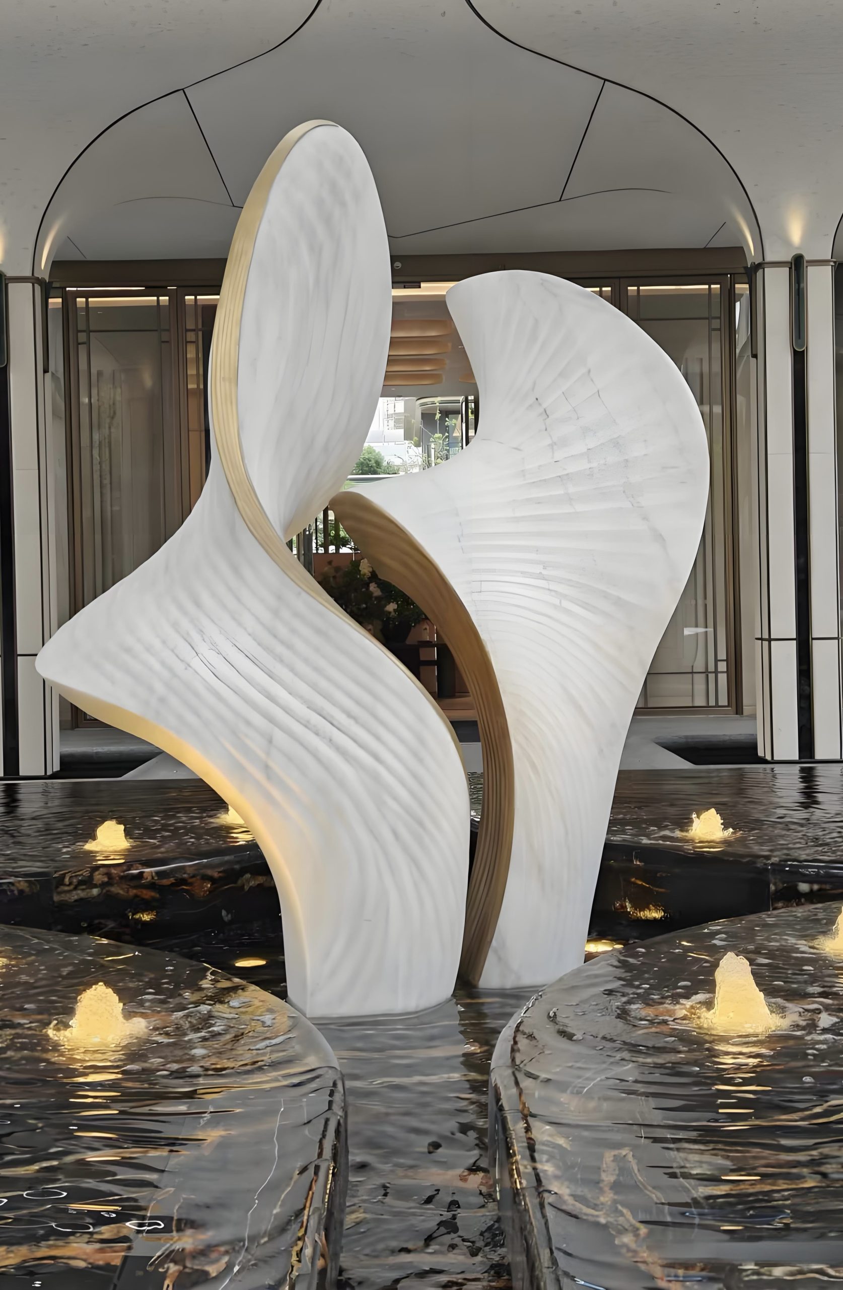 Marble Landscape Sculpture