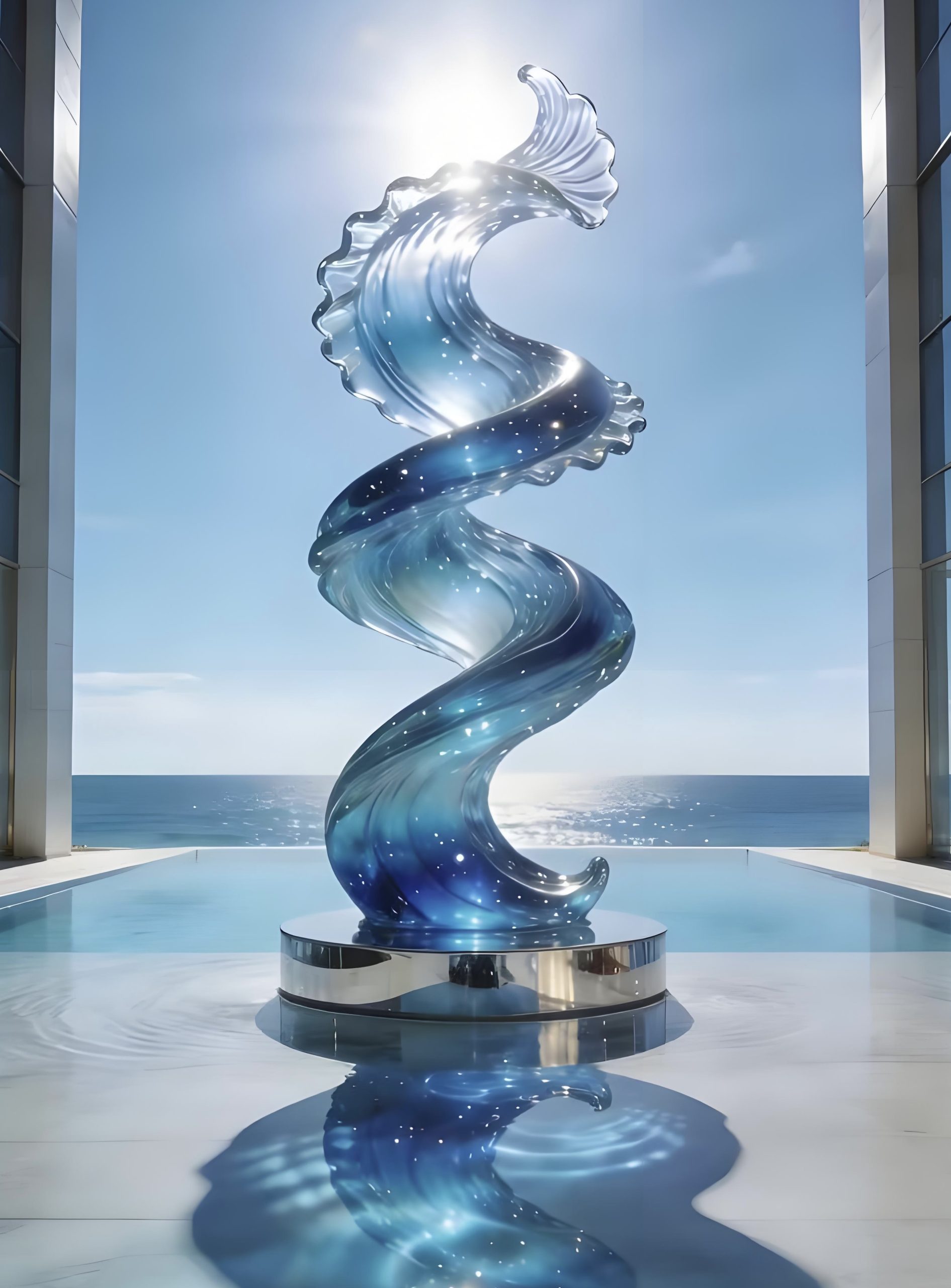 Acrylic Landscape Sculpture