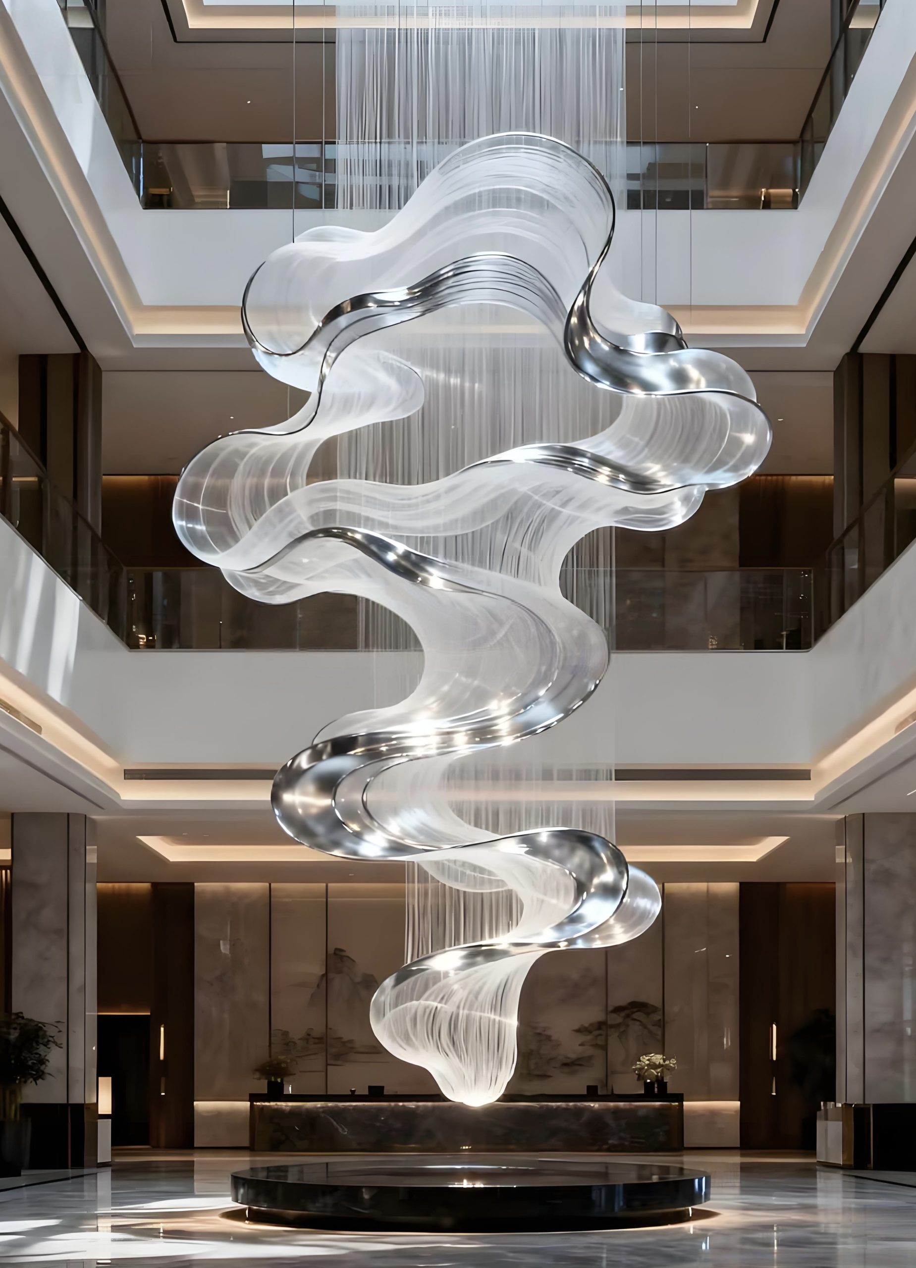 Acrylic Landscape Sculpture