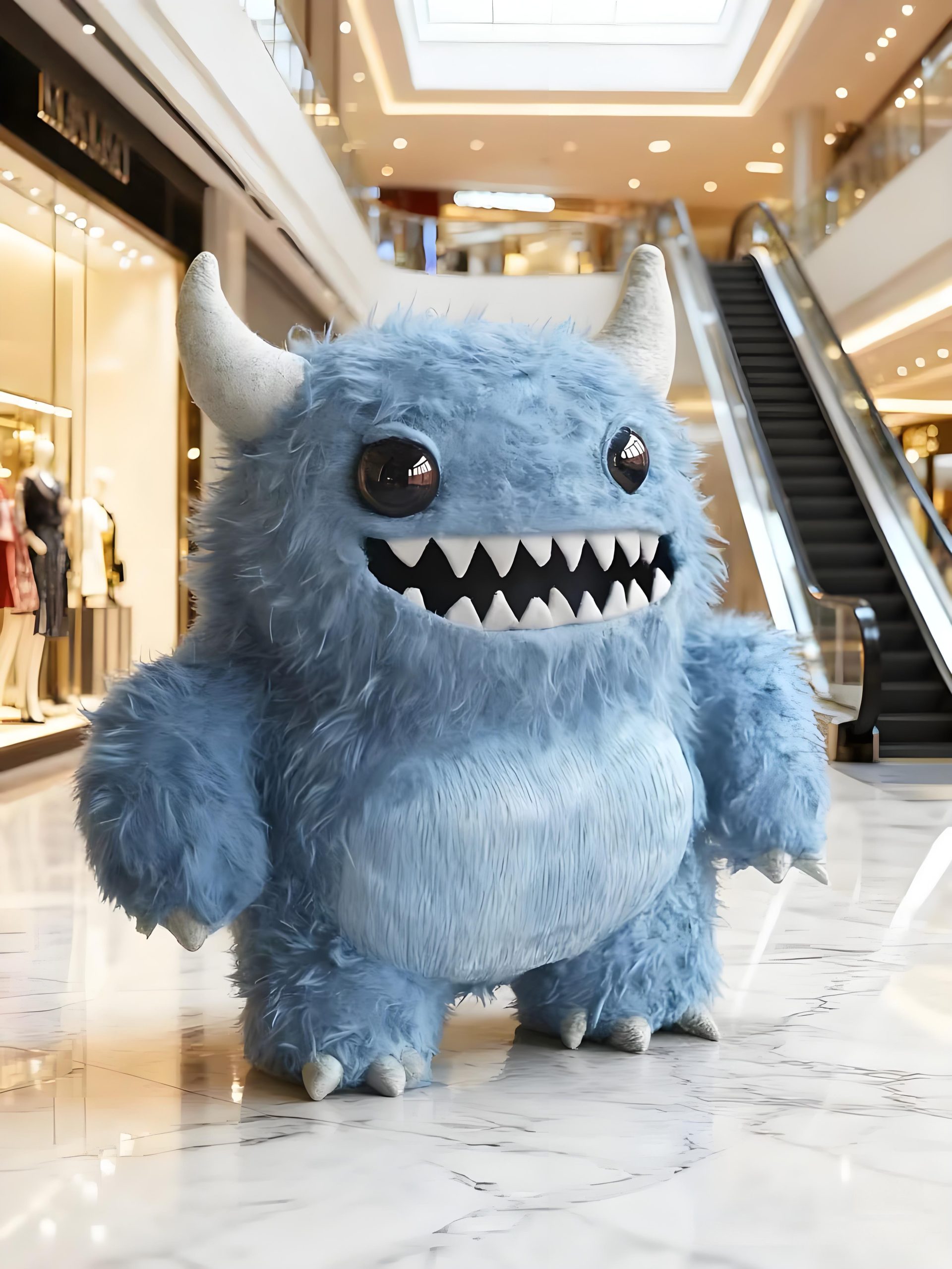 Fiberglass cartoon sculpture