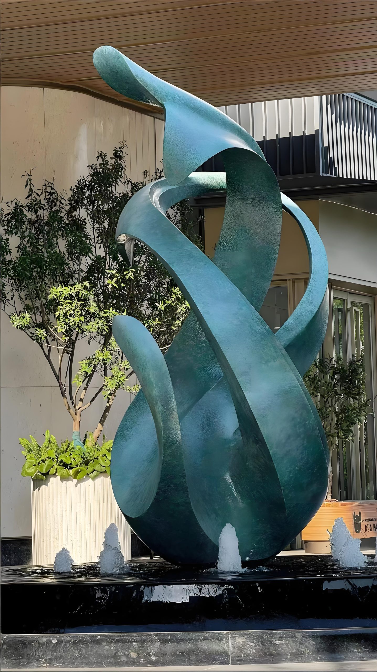 Bronze landscape sculpture