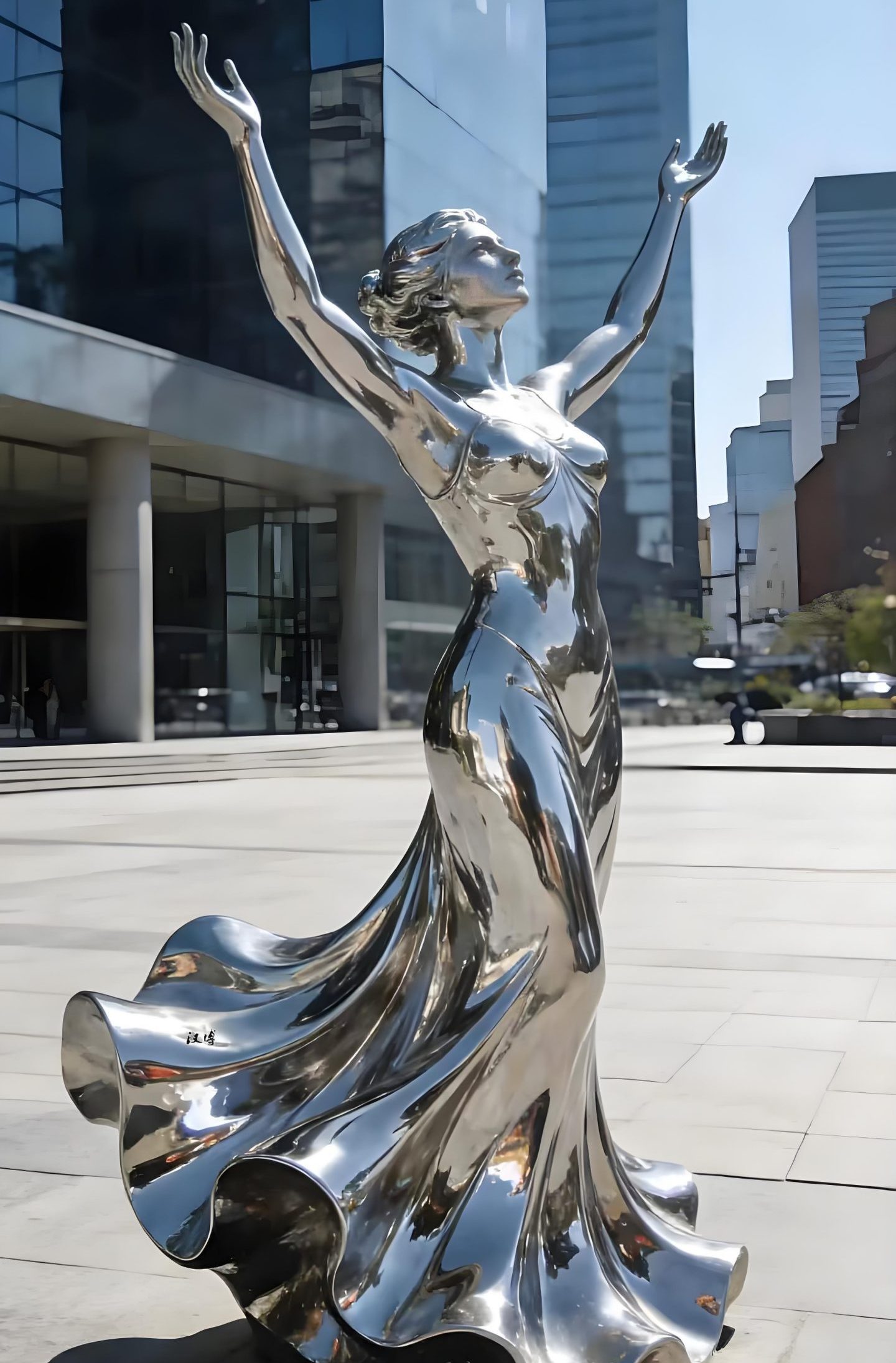 Stainless steel sculpture