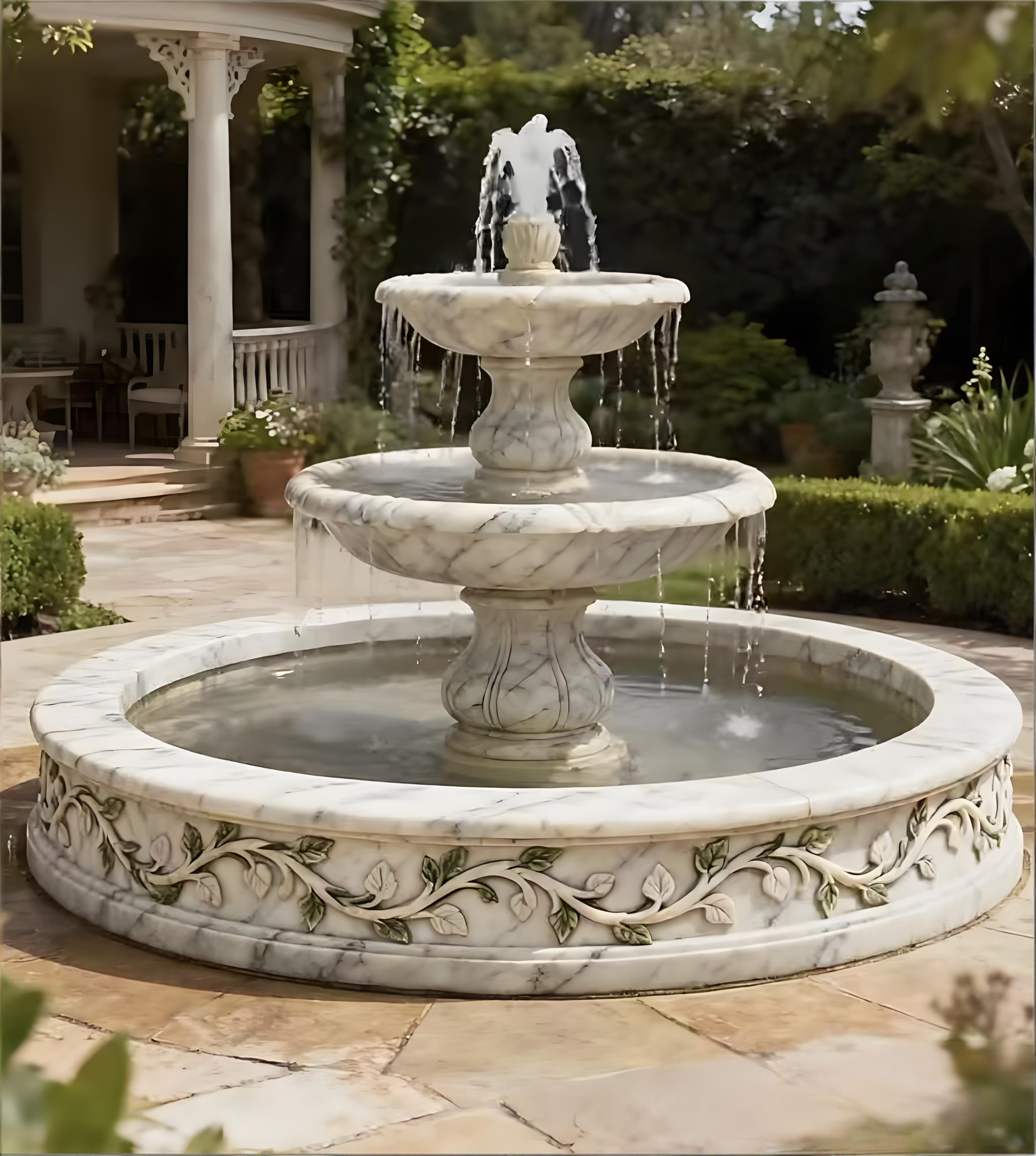 Marble Landscape Sculpture