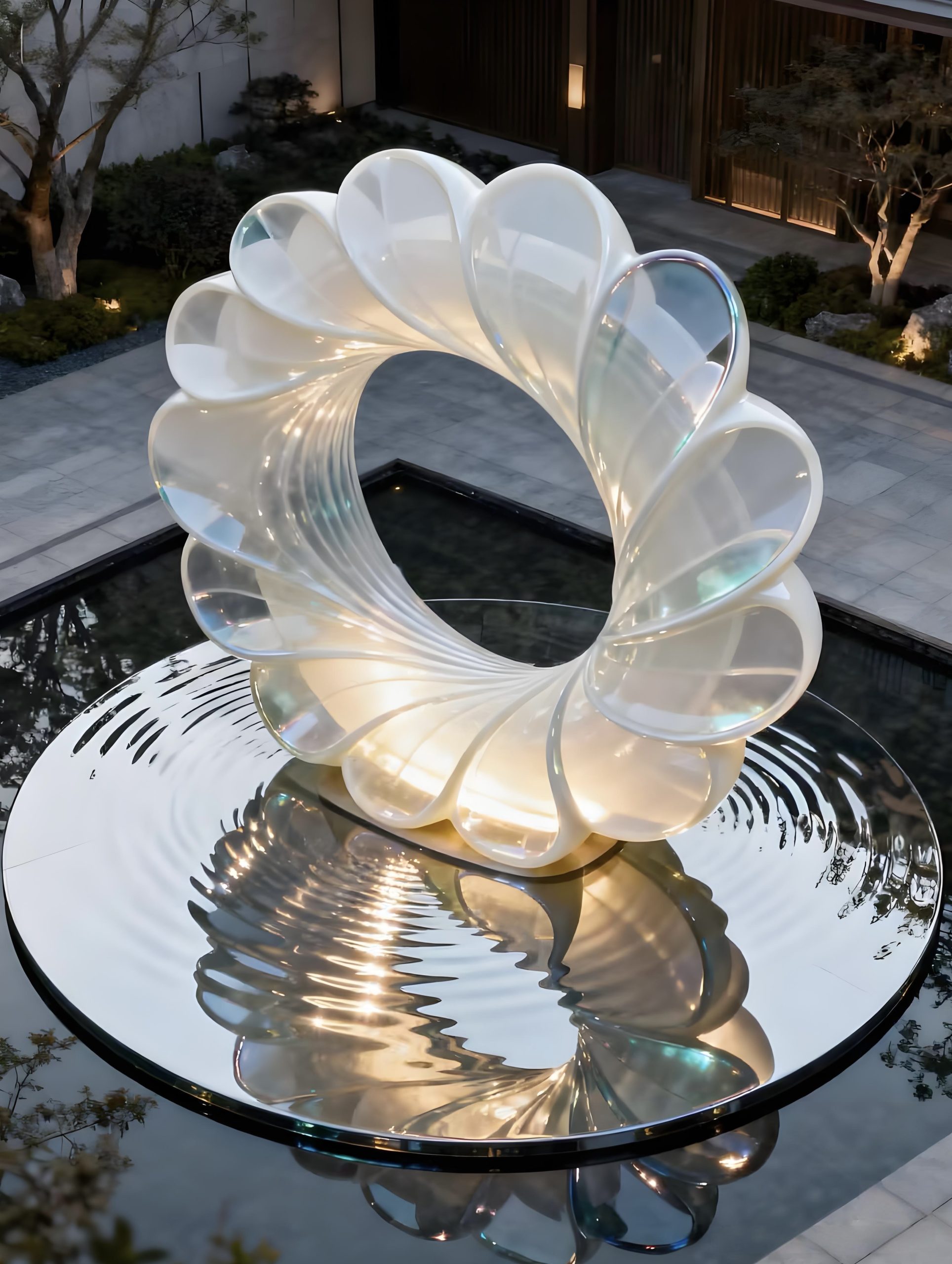 Acrylic Landscape Sculpture