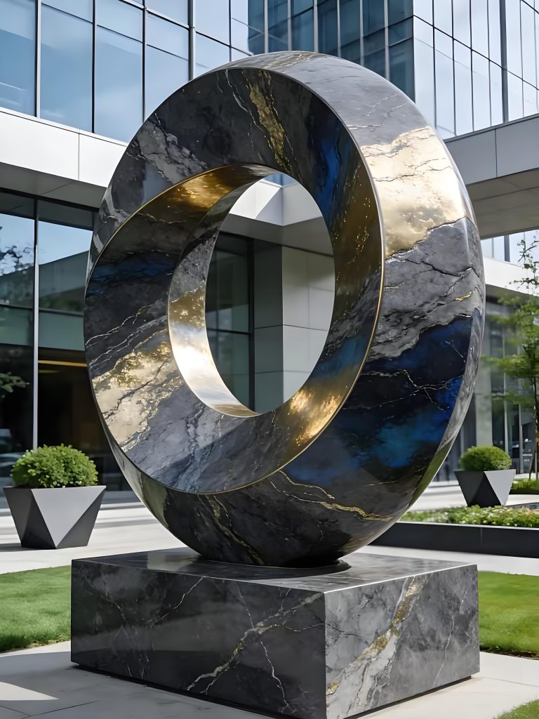 Marble Landscape Sculpture