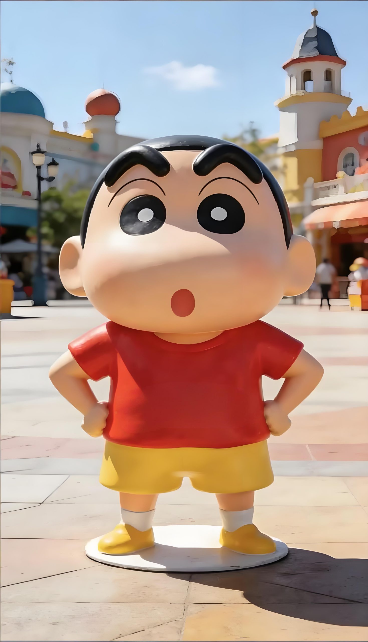 Fiberglass cartoon sculpture