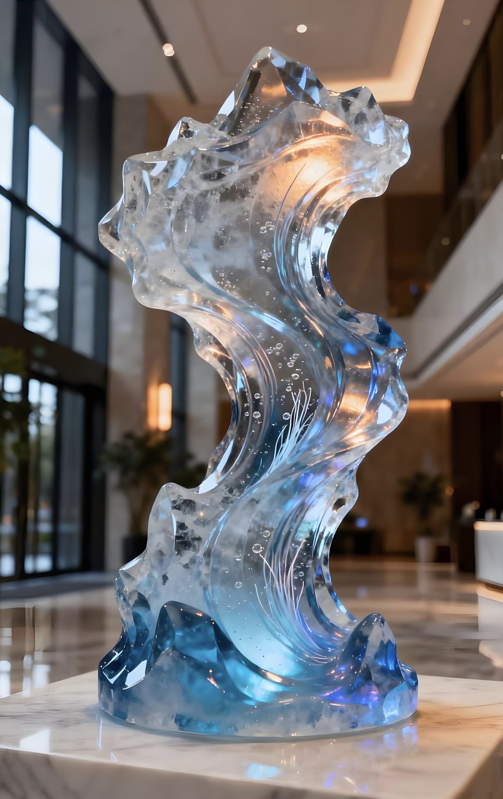 Acrylic Landscape Sculpture