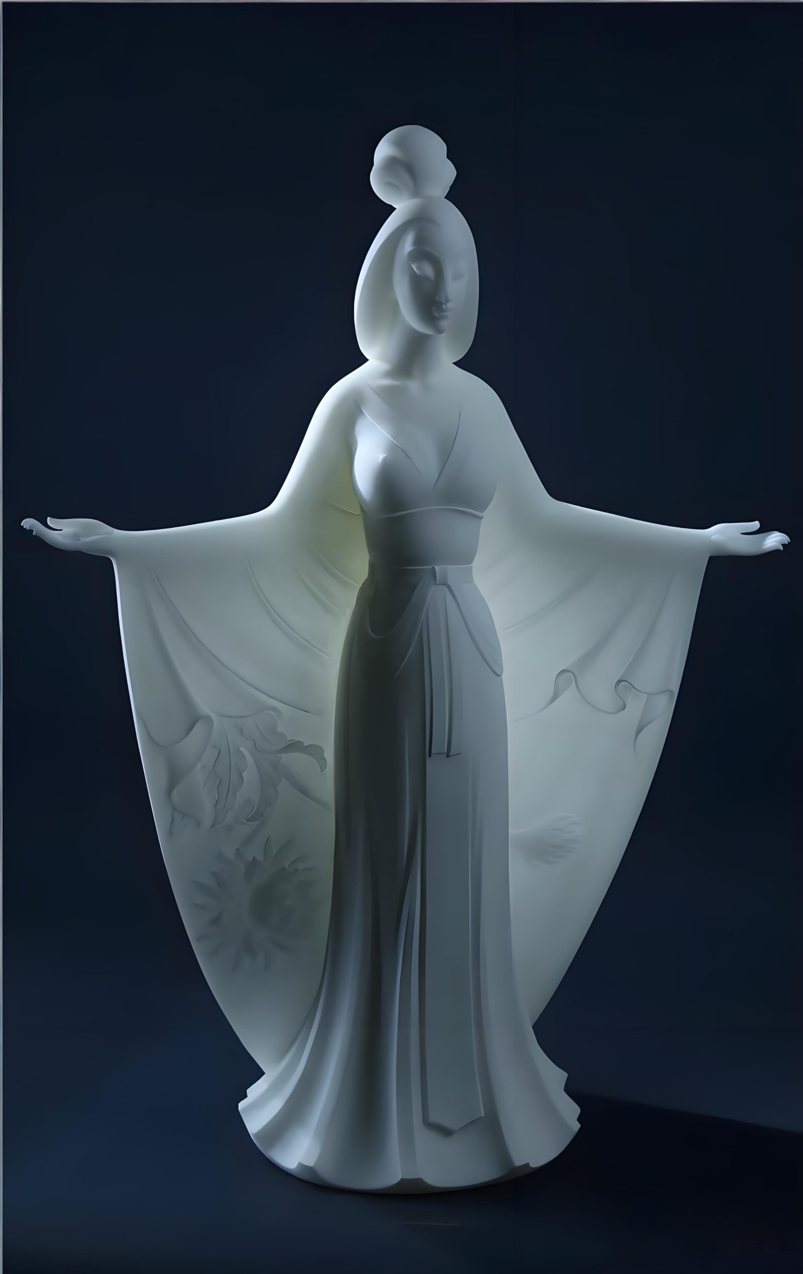 Chinese-style Court Ladies Sculpture