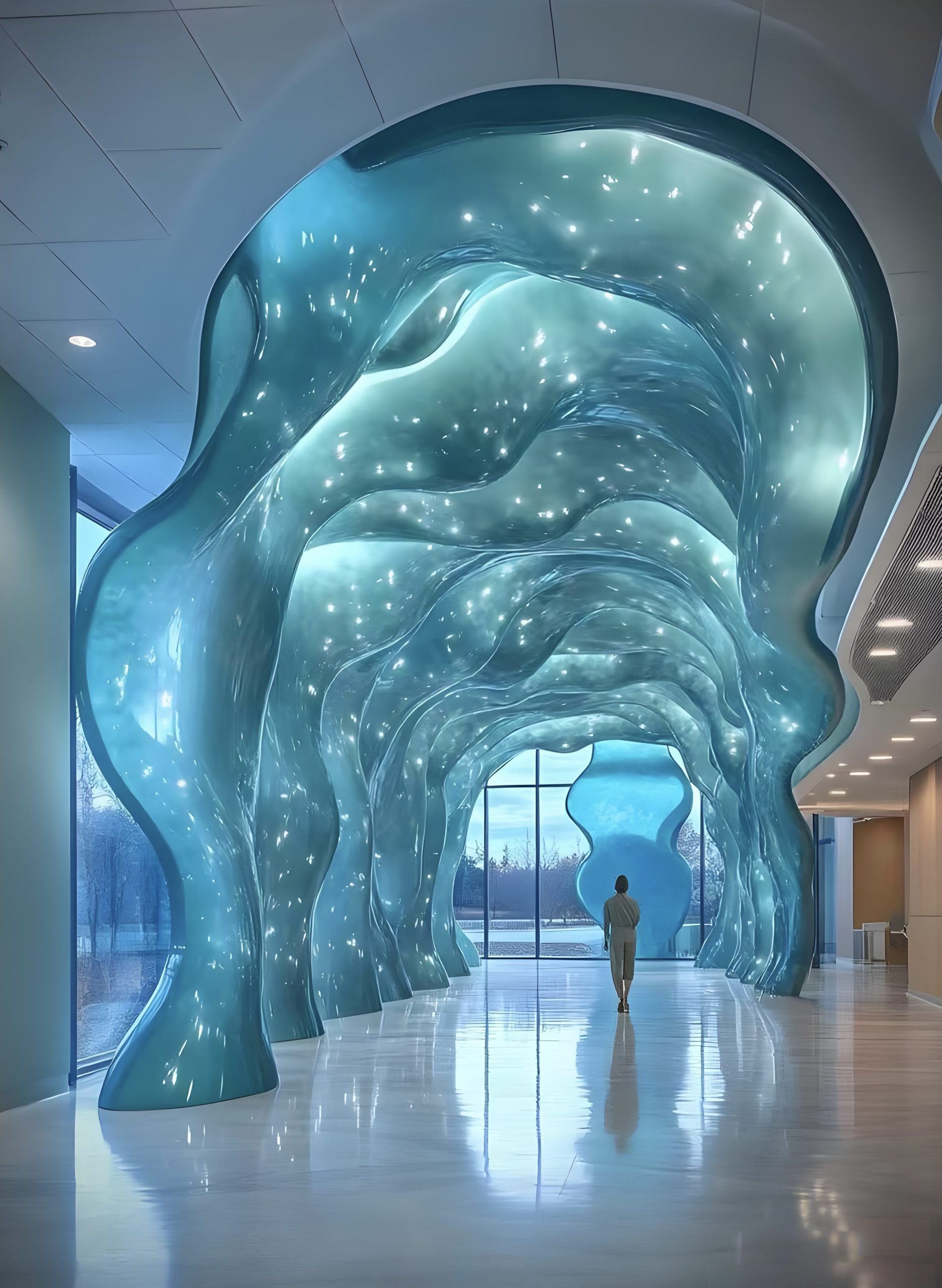 Acrylic Landscape Sculpture