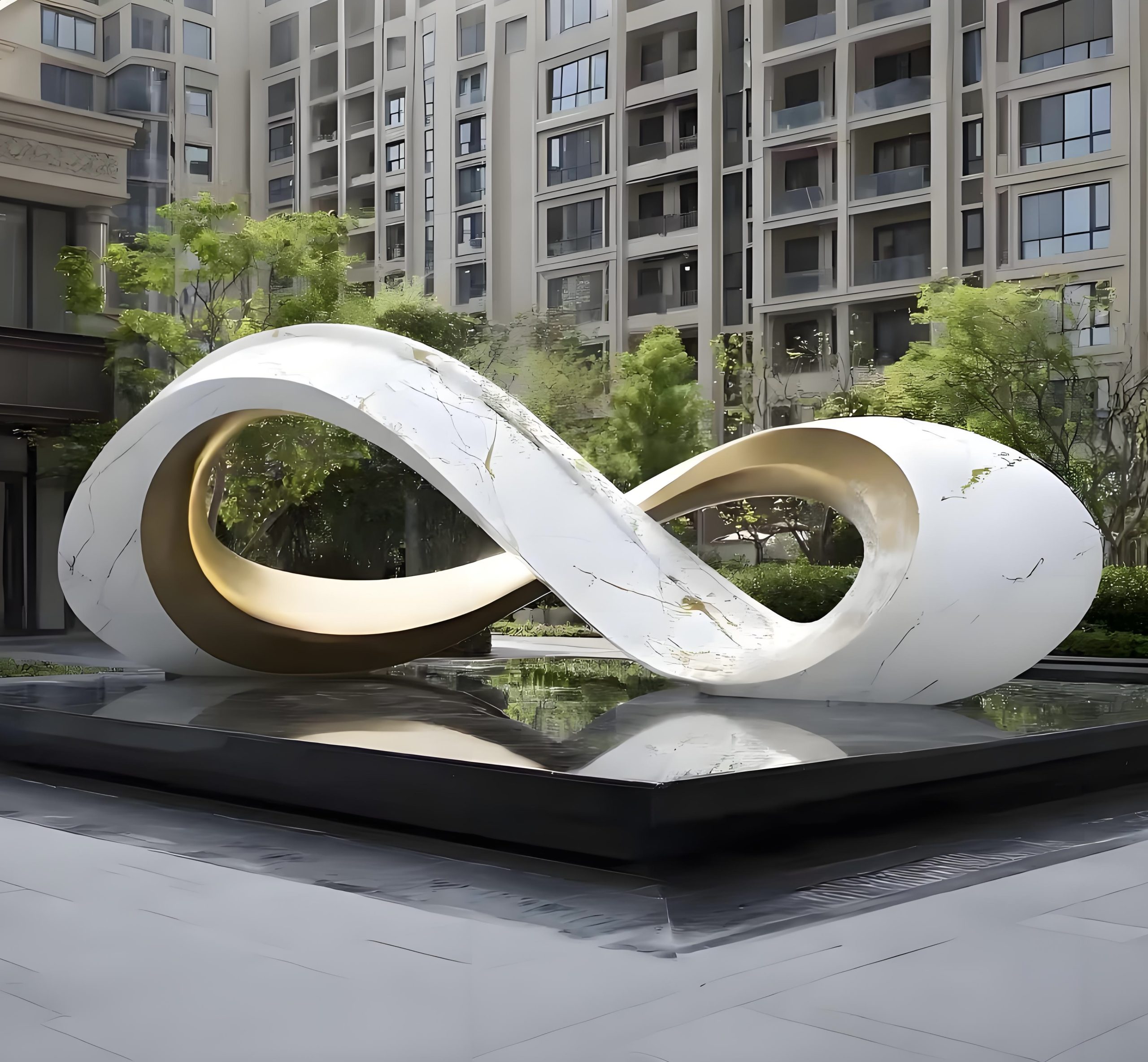 Marble Landscape Sculpture