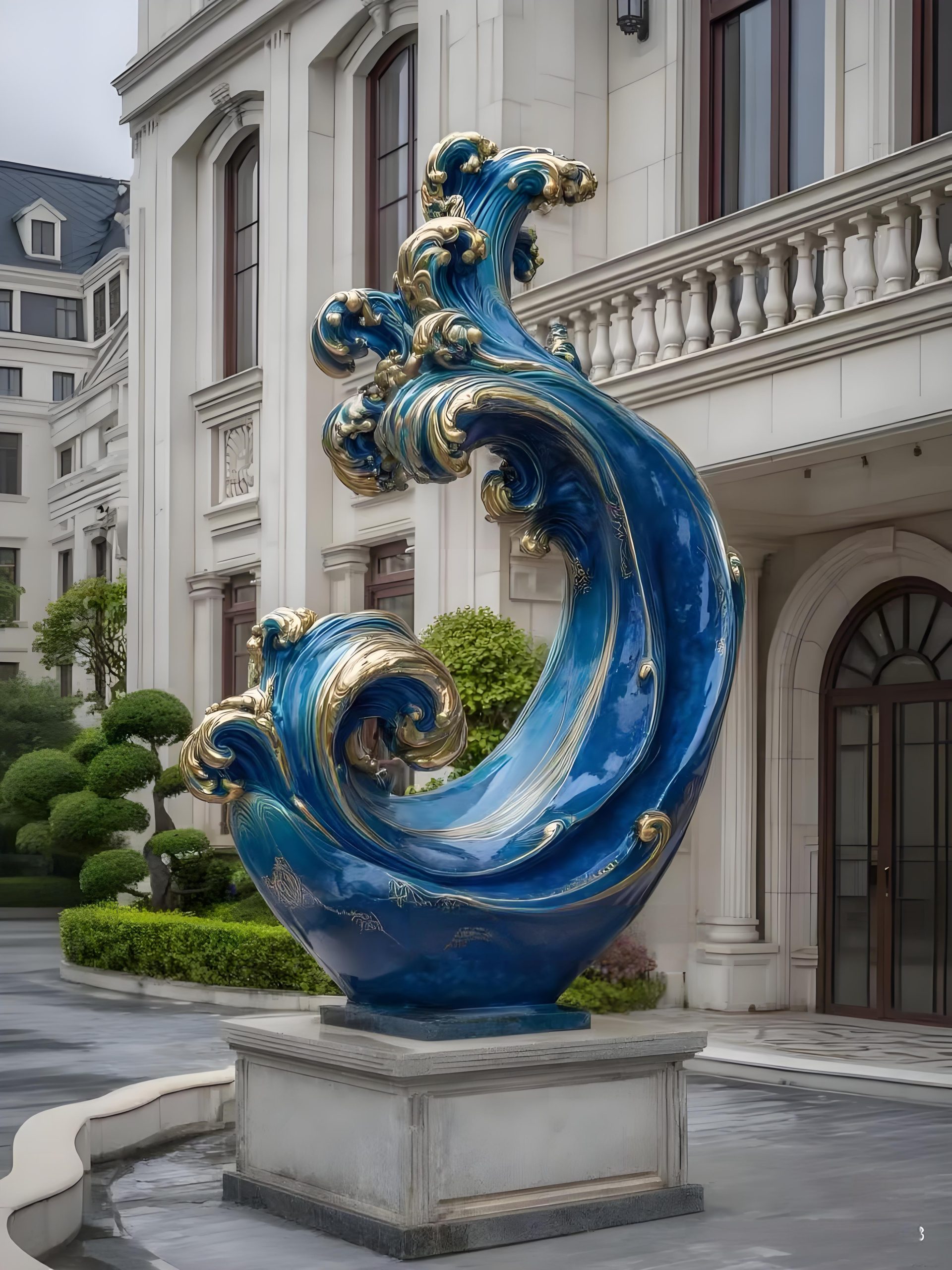 Luxury apartment view.