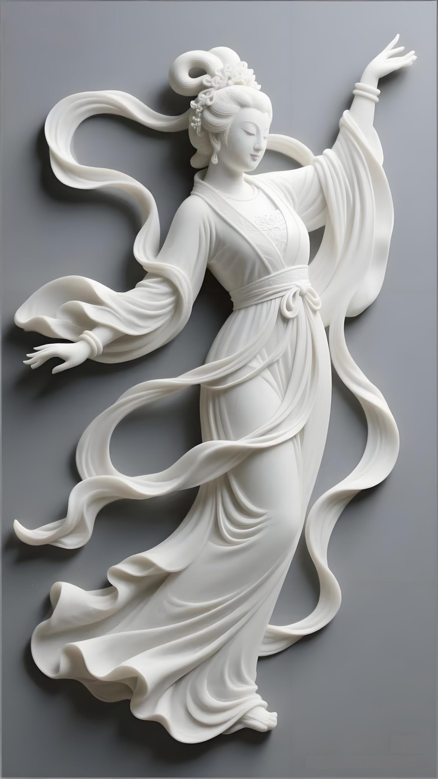 Chinese-style Court Ladies Relief