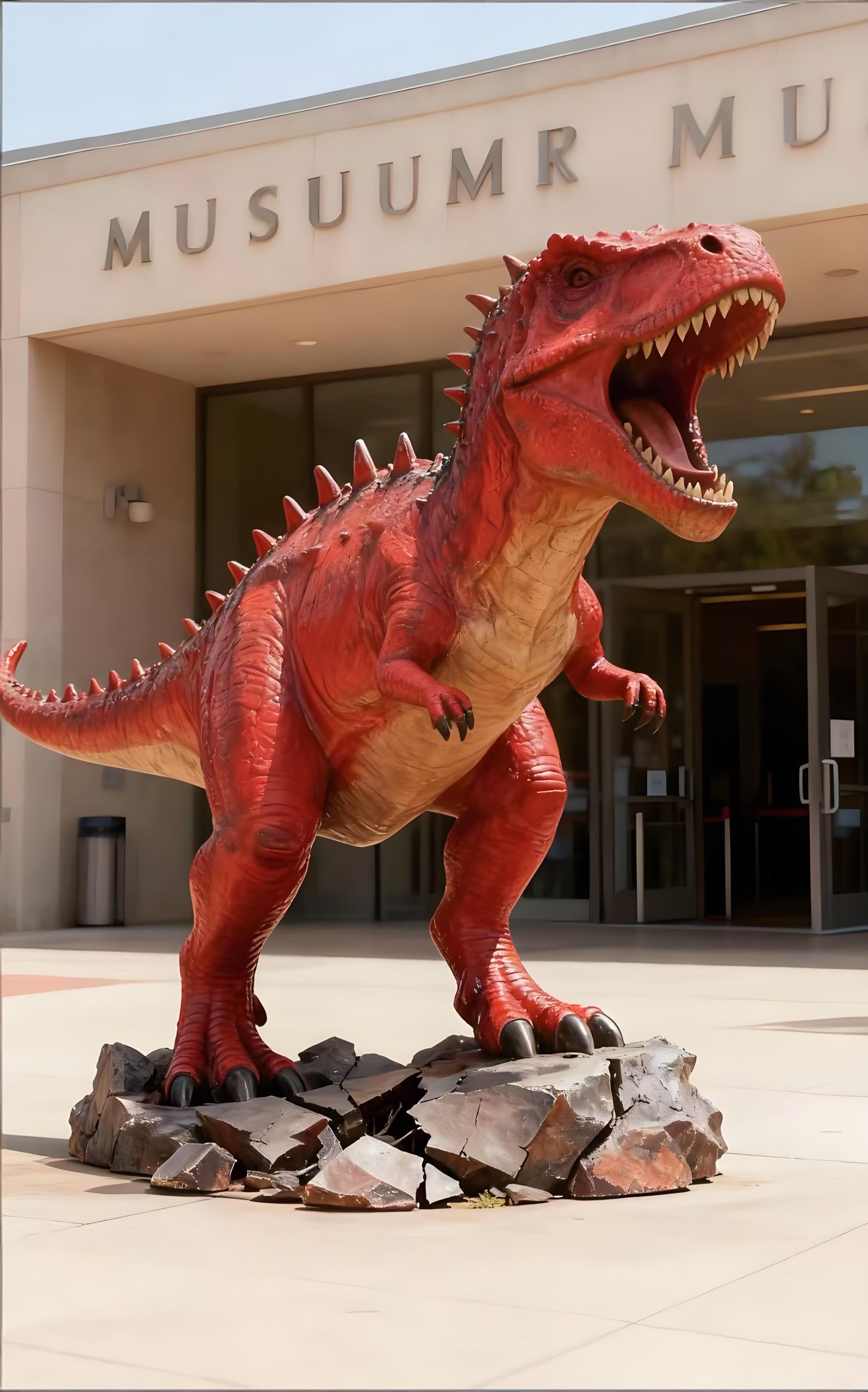 Fiberglass cartoon sculpture