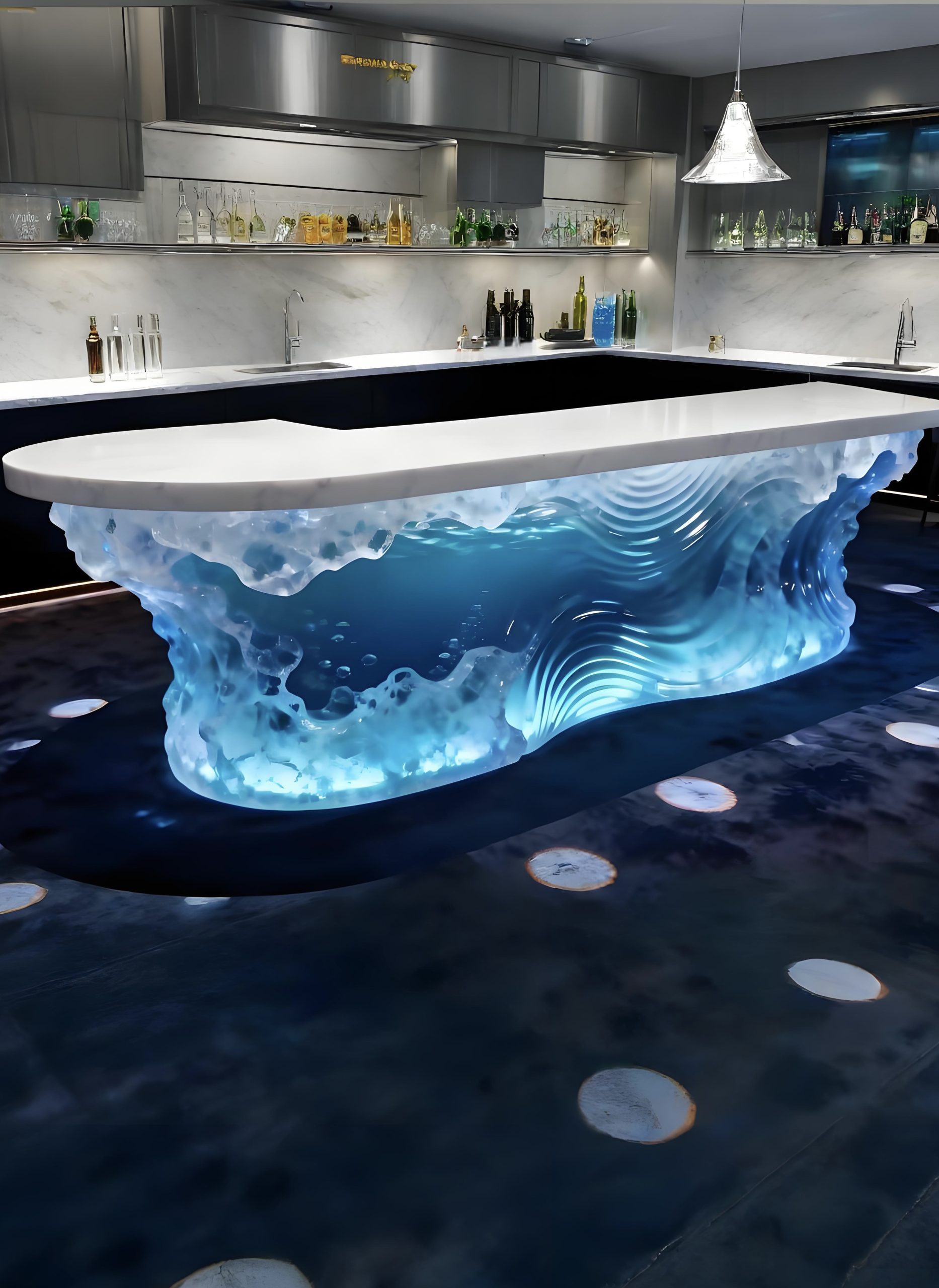 Acrylic Landscape Sculpture