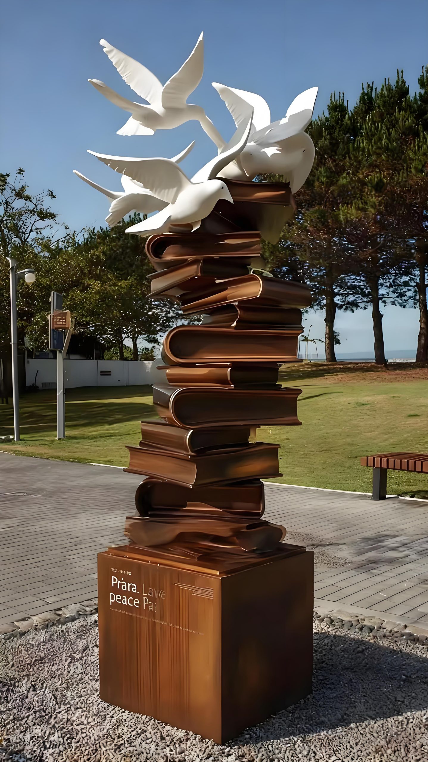 Park landscape sculpture