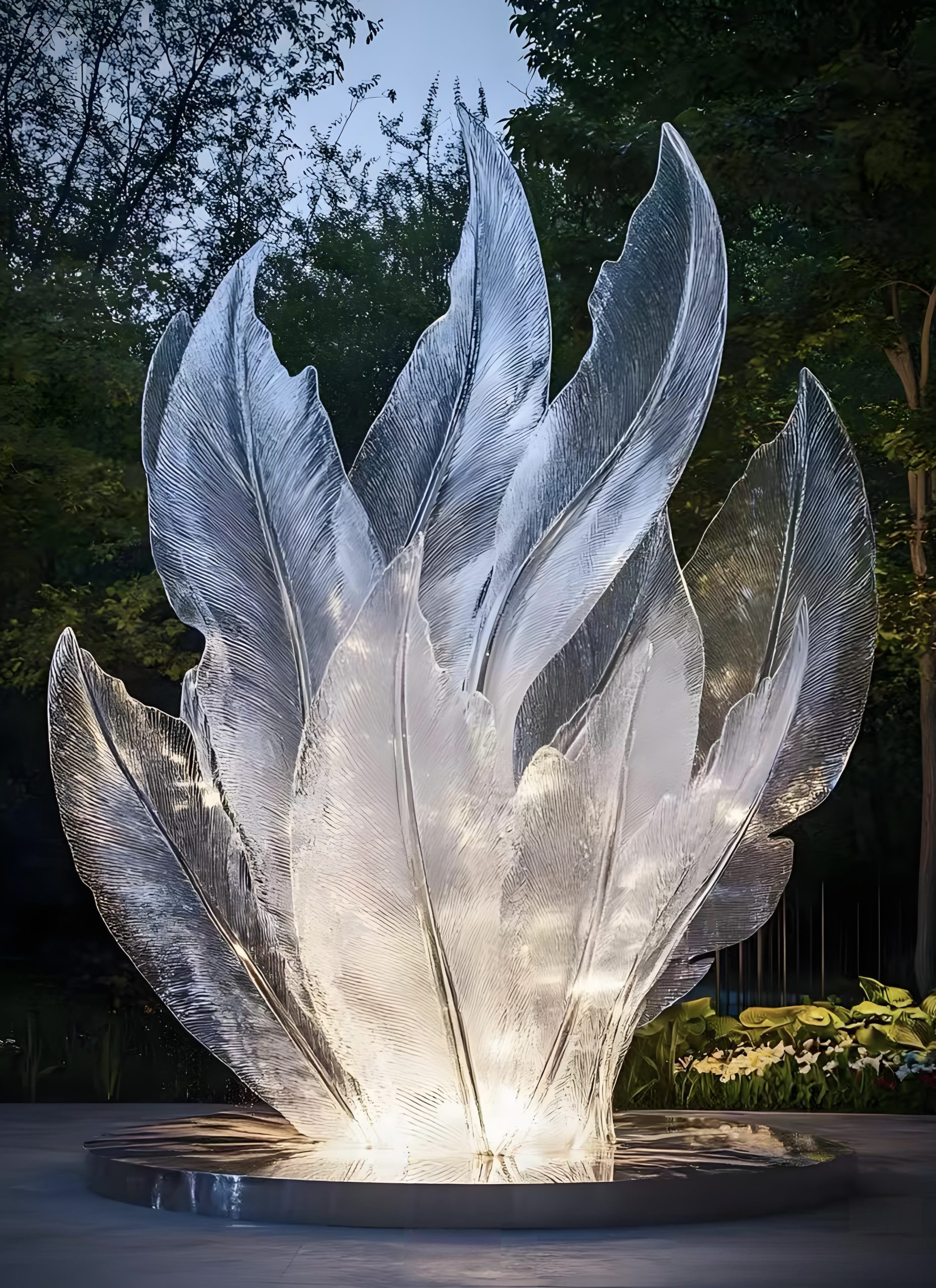 Acrylic Landscape Sculpture