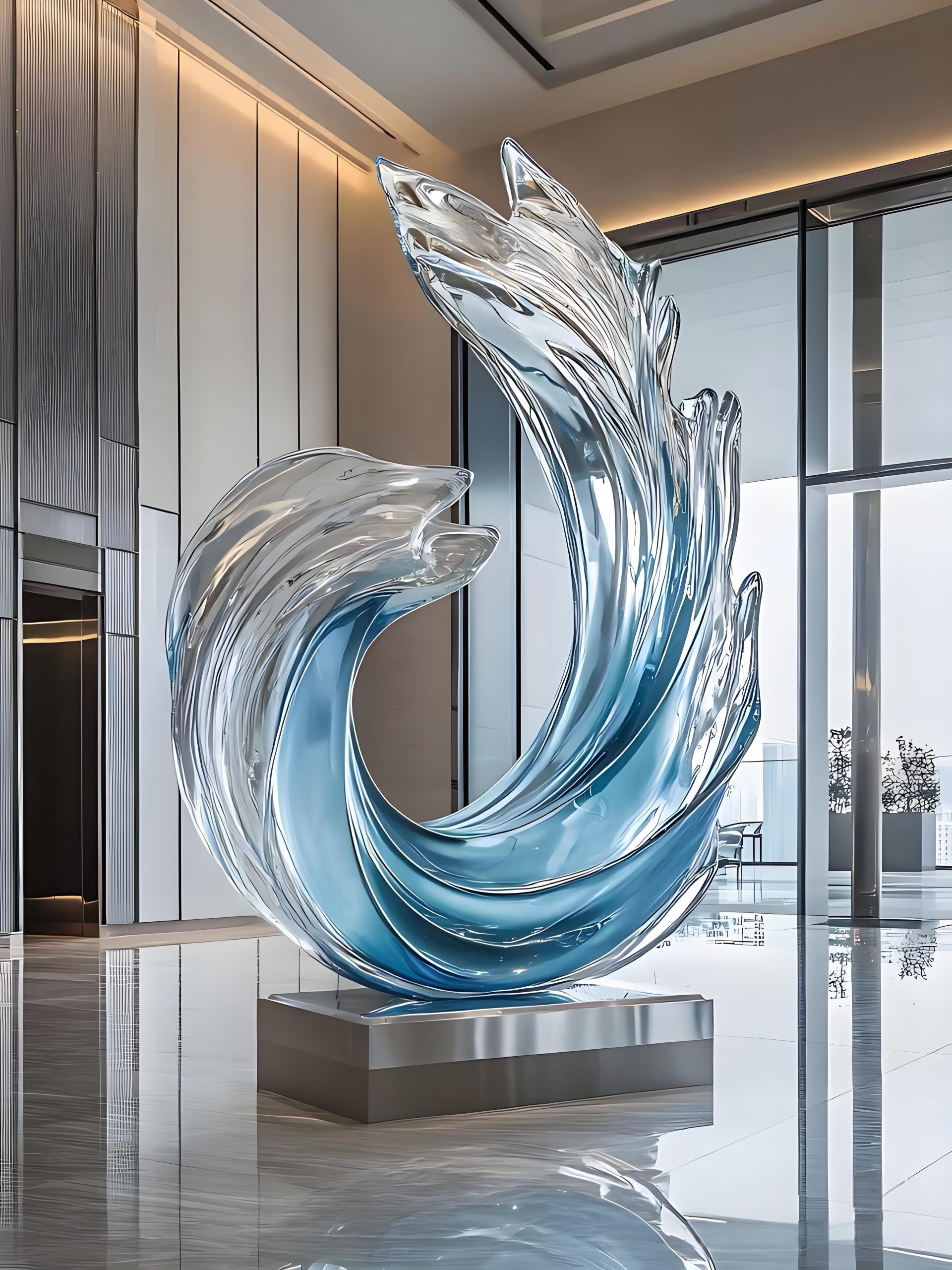 Acrylic Landscape Sculpture