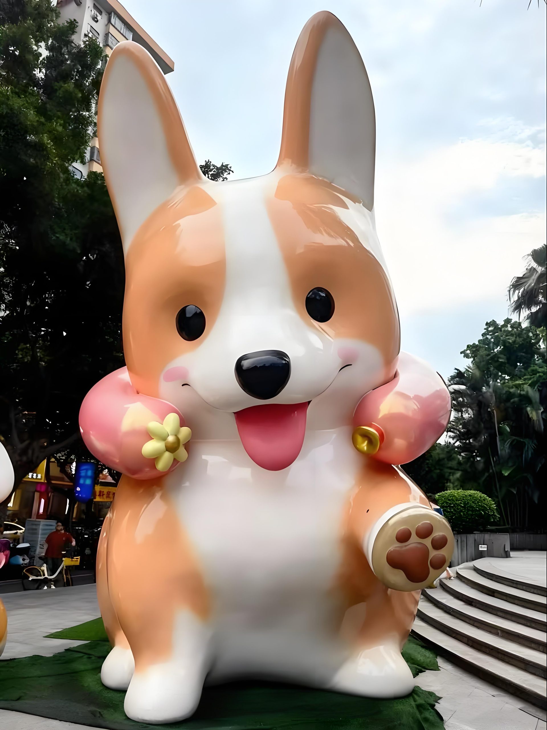 Fiberglass cartoon sculpture