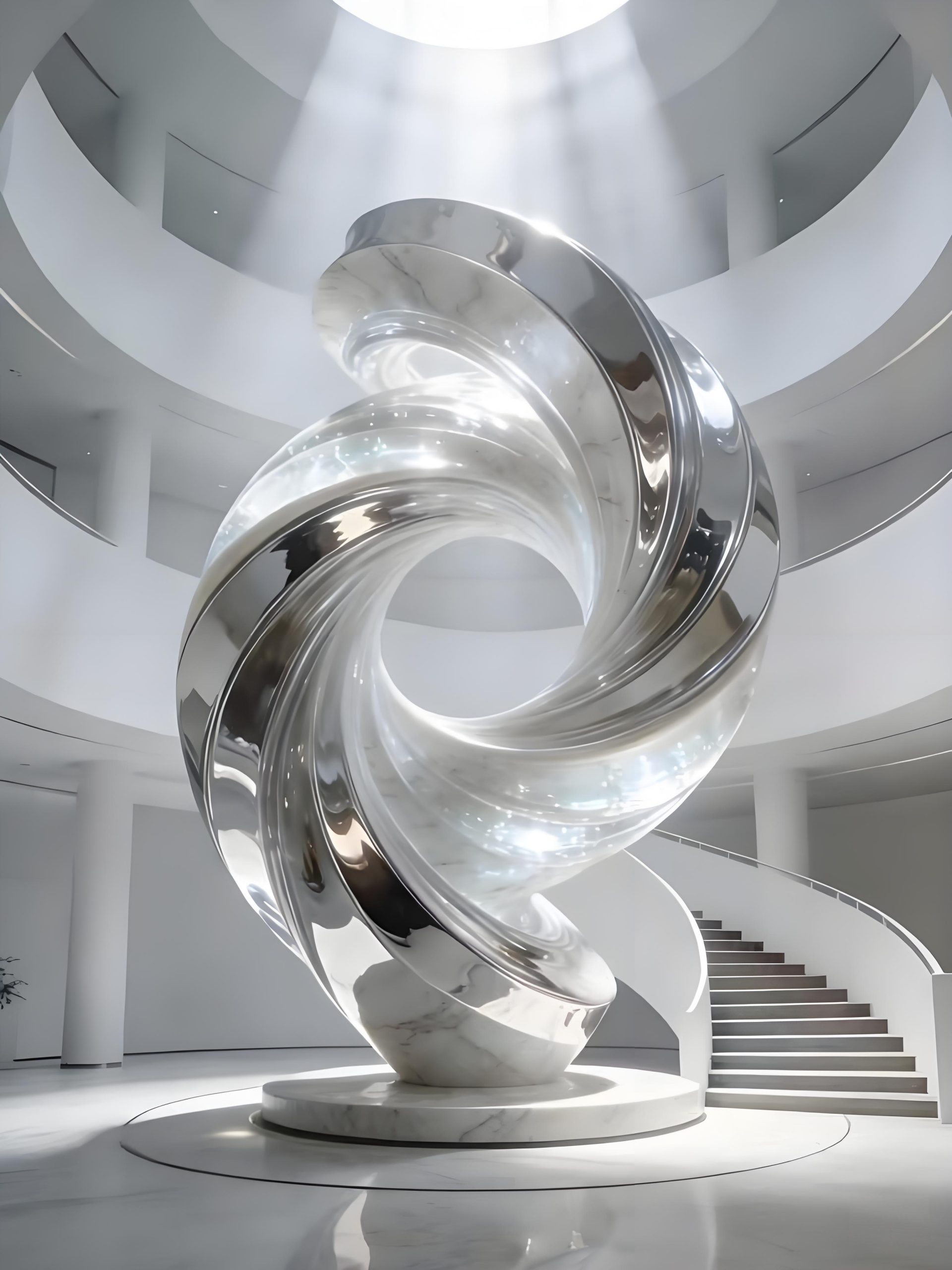 Acrylic Landscape Sculpture